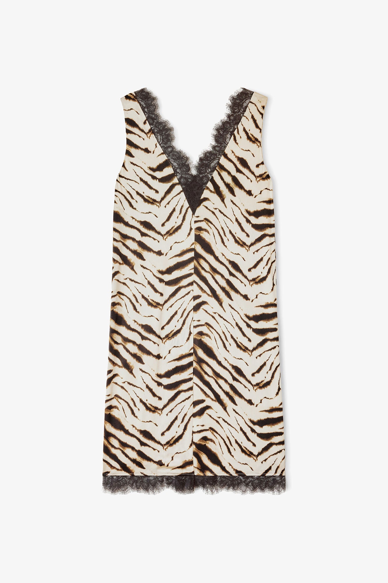 Dress in Zebra Satin - GANNI