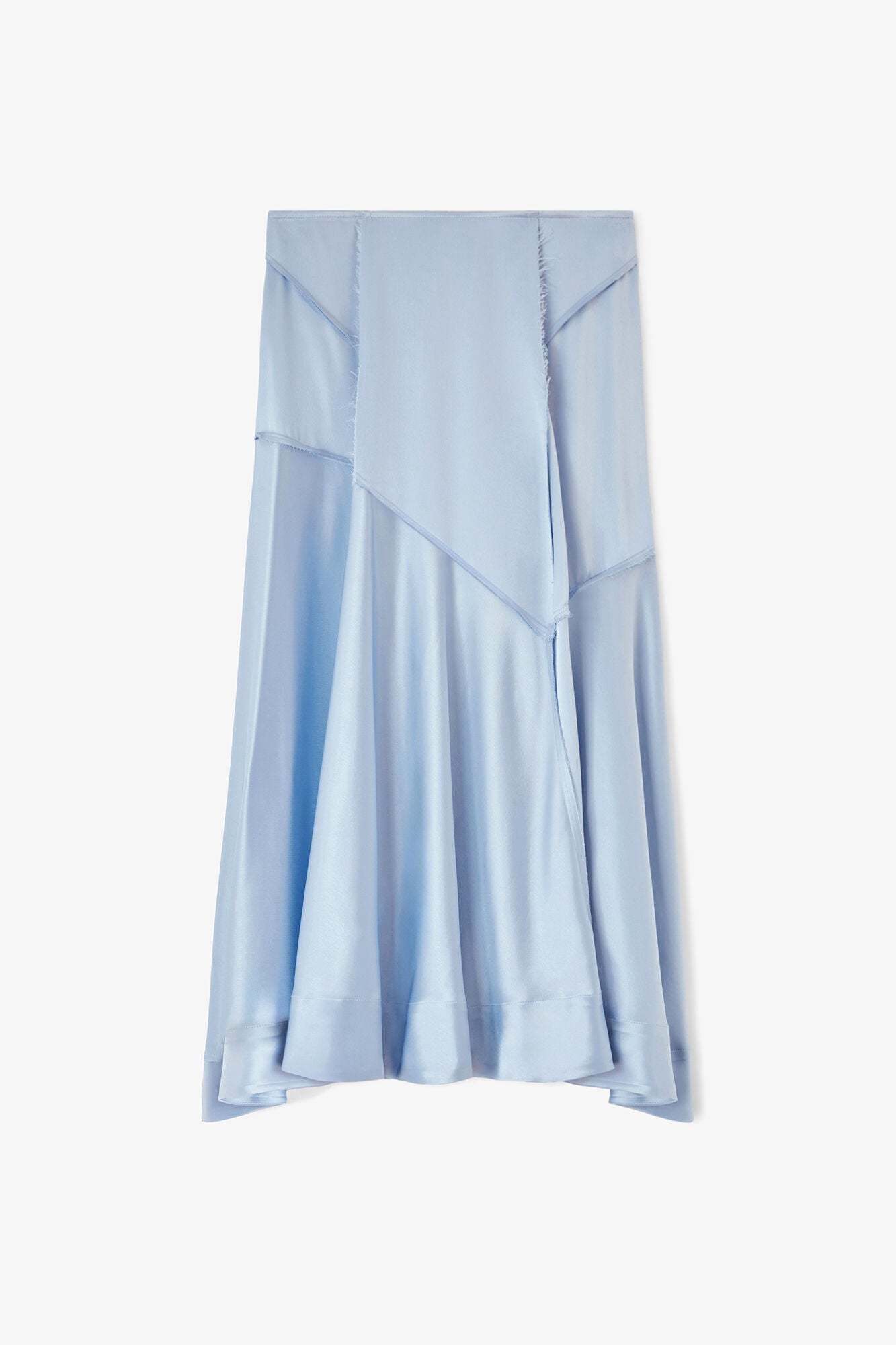 Long Skirt in Blue Satin - GANNI