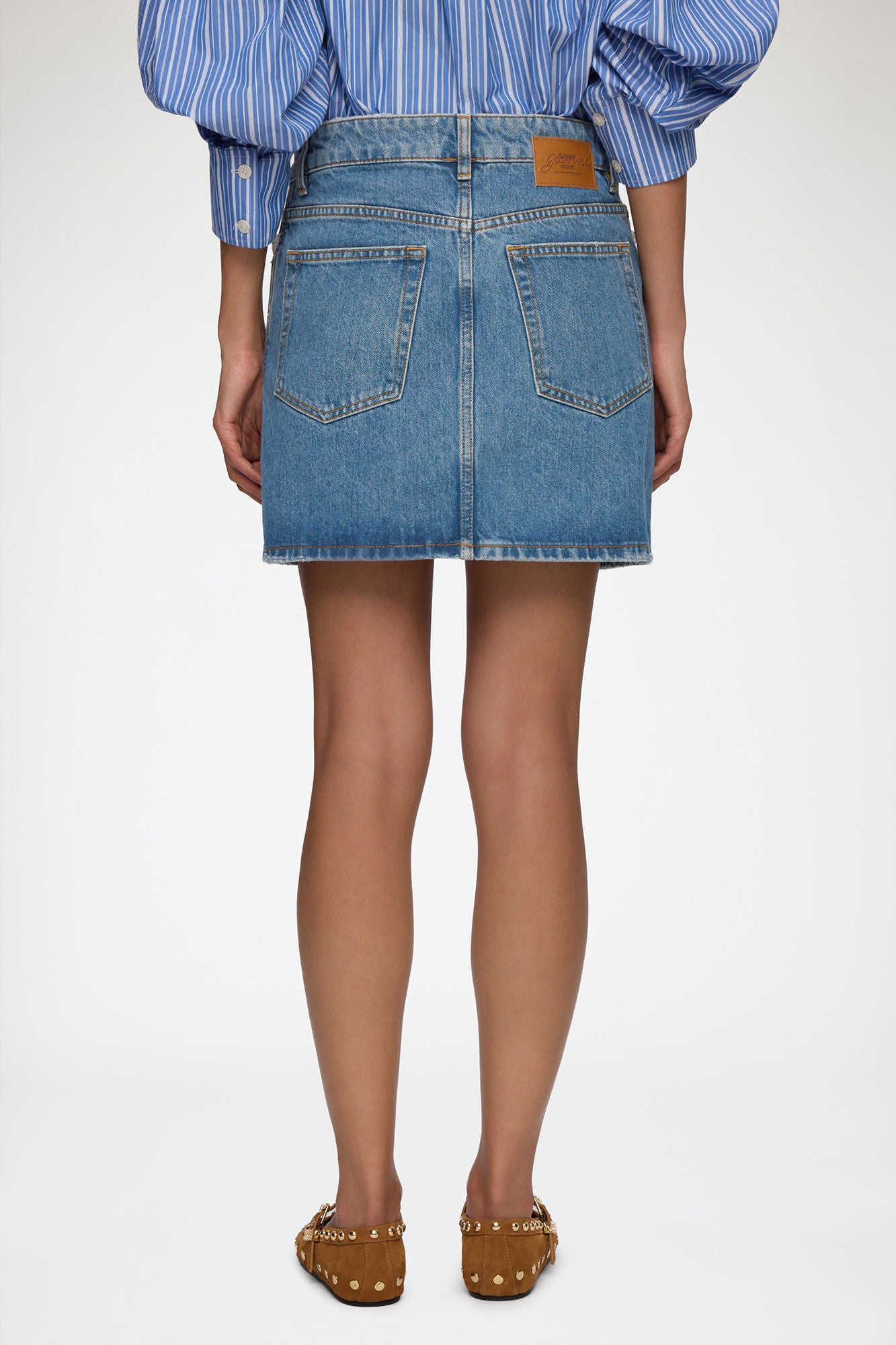 Skirt in Rigid Denim - GANNI