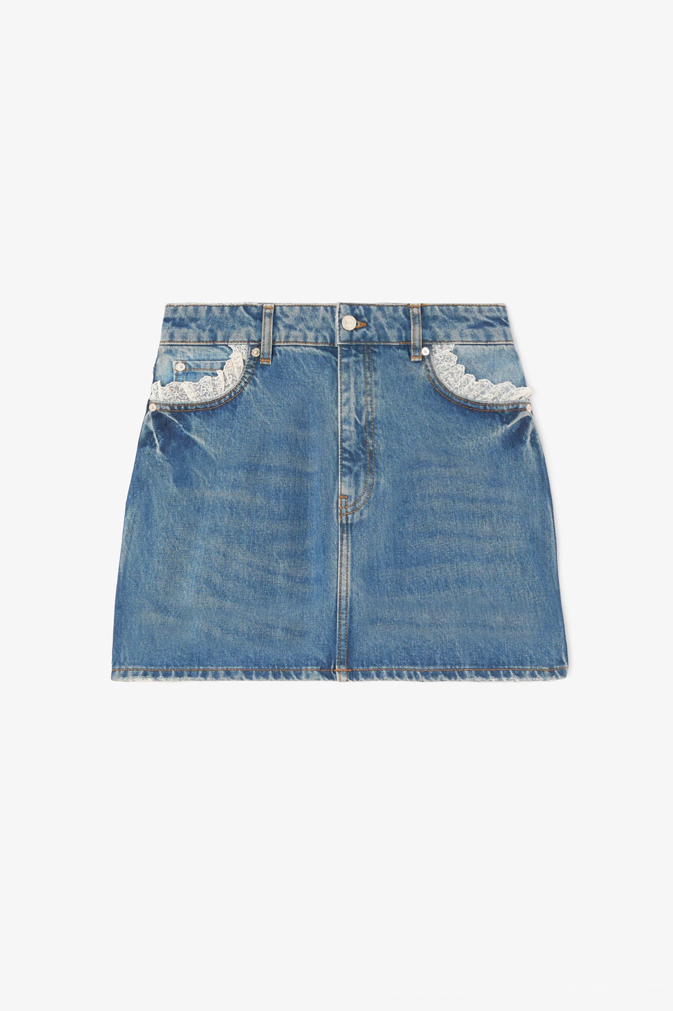 Skirt in Rigid Denim - GANNI