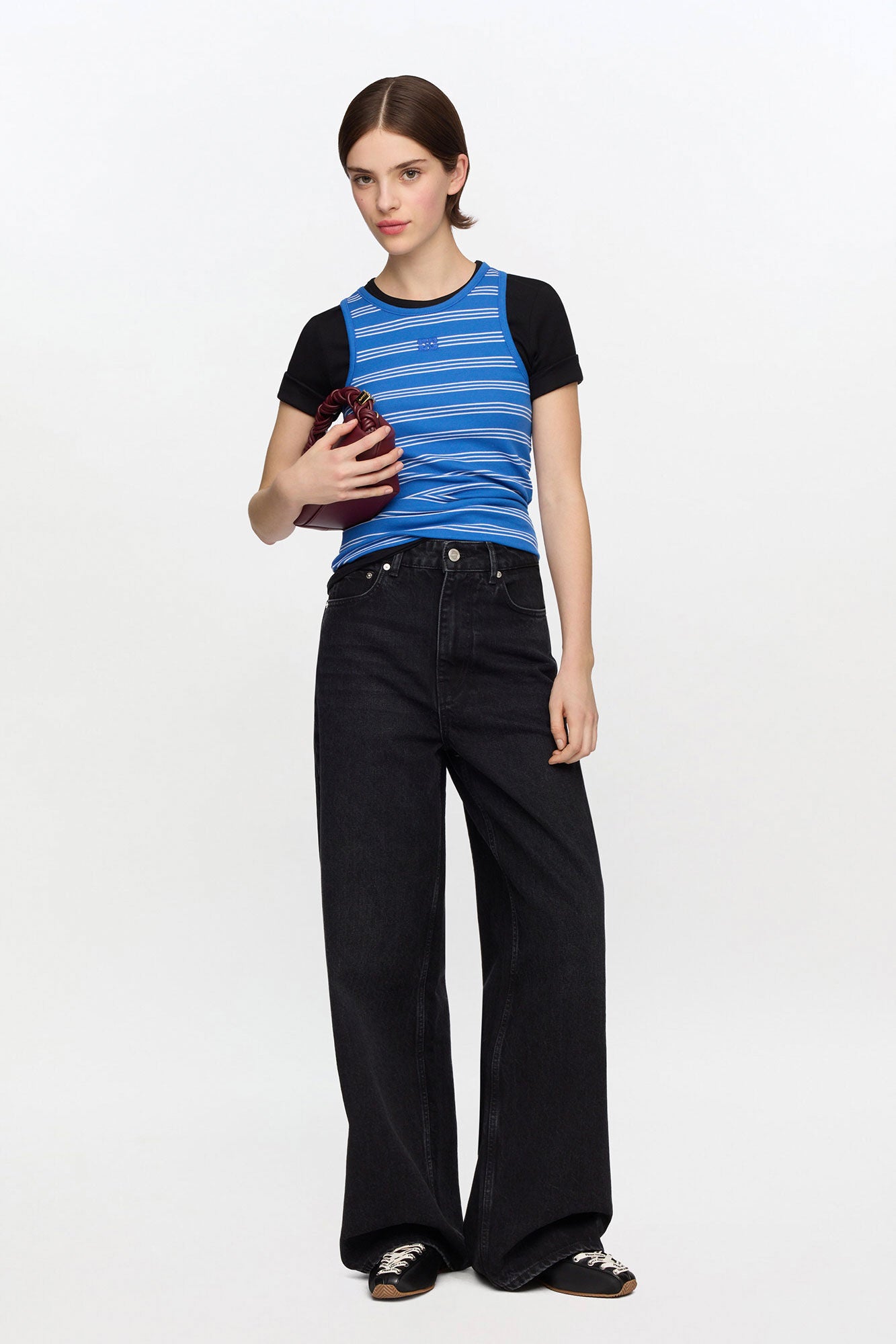Tank Top with Stripes - GANNI