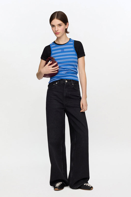 Tank Top with Stripes - GANNI