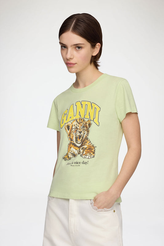 Baby Fit T-shirt with Tiger - GANNI