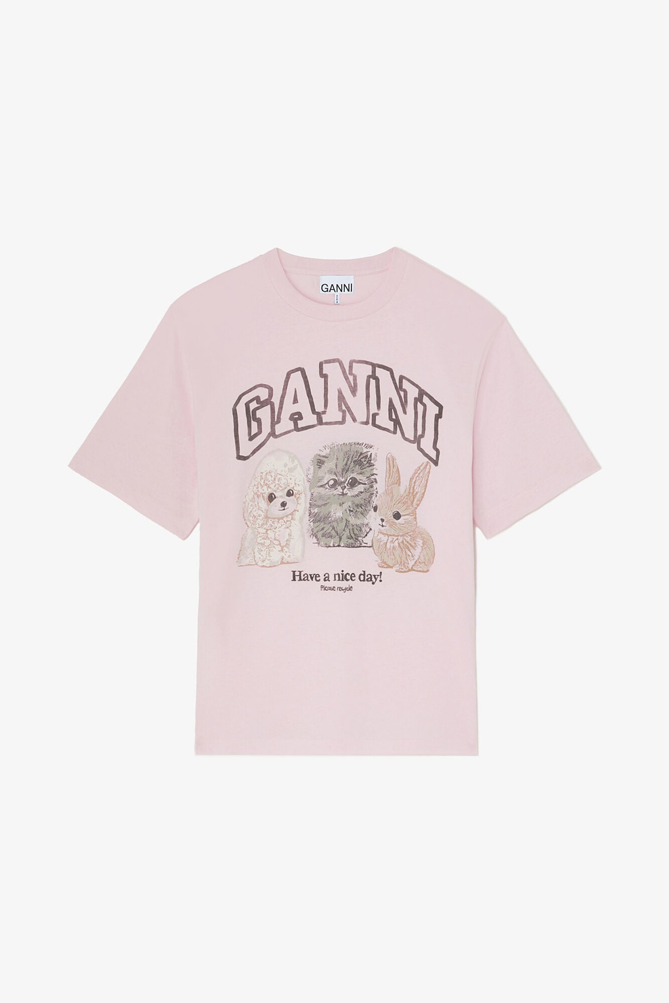 T-shirt with Animals - GANNI