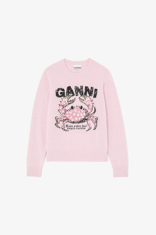 Sweater with Crab - GANNI