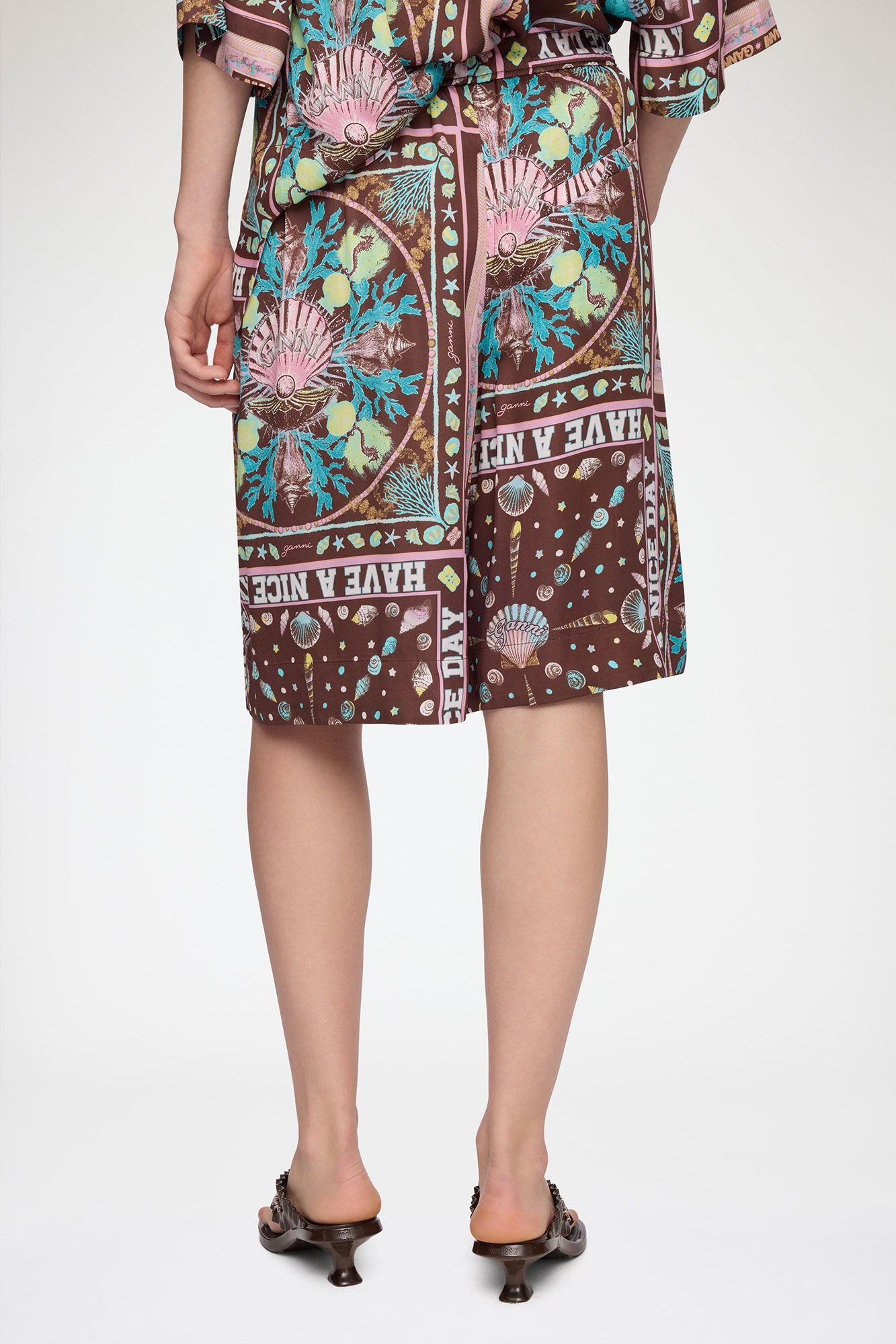 Shorts in Printed Twill - GANNI