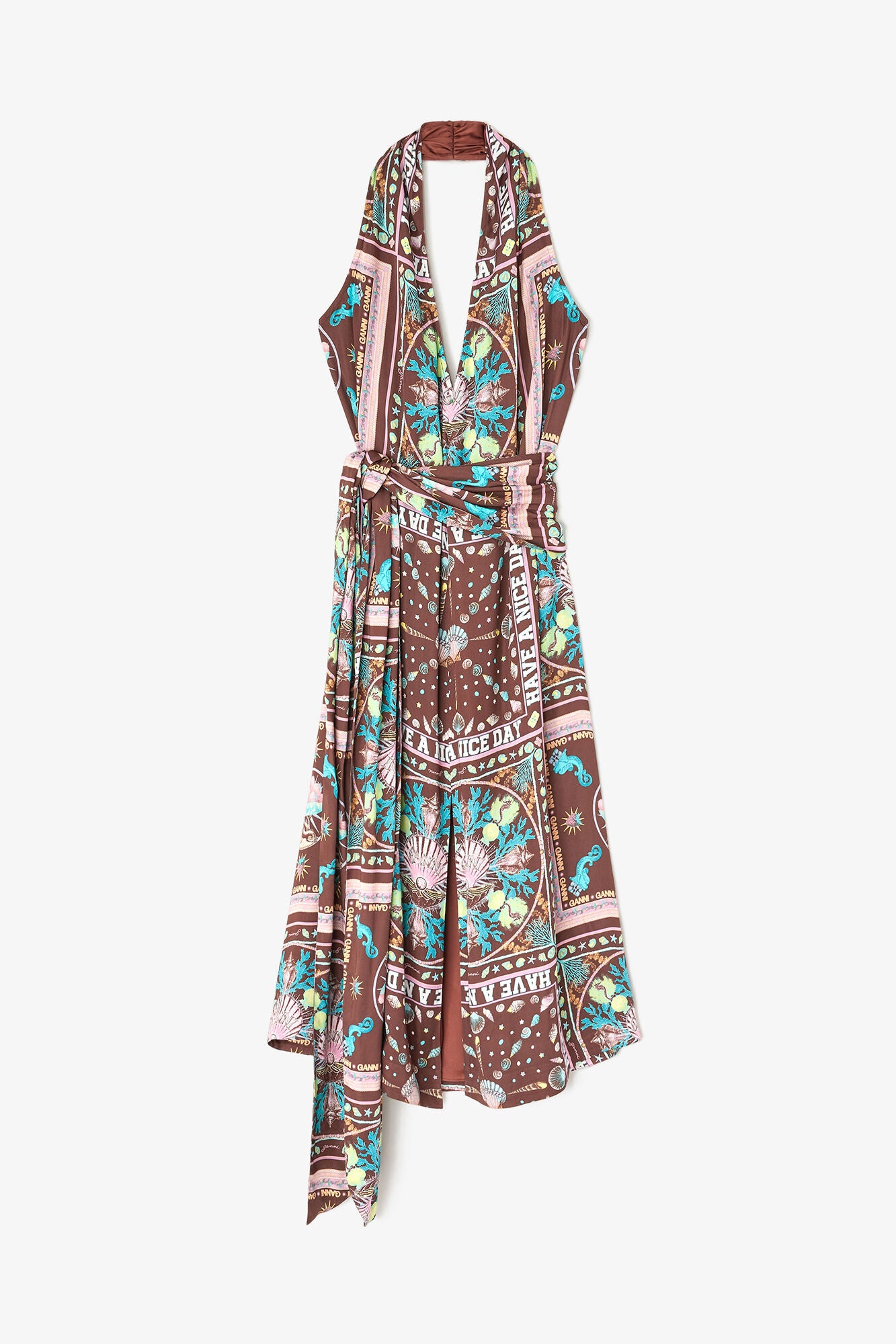 Dress in Printed Twill - GANNI