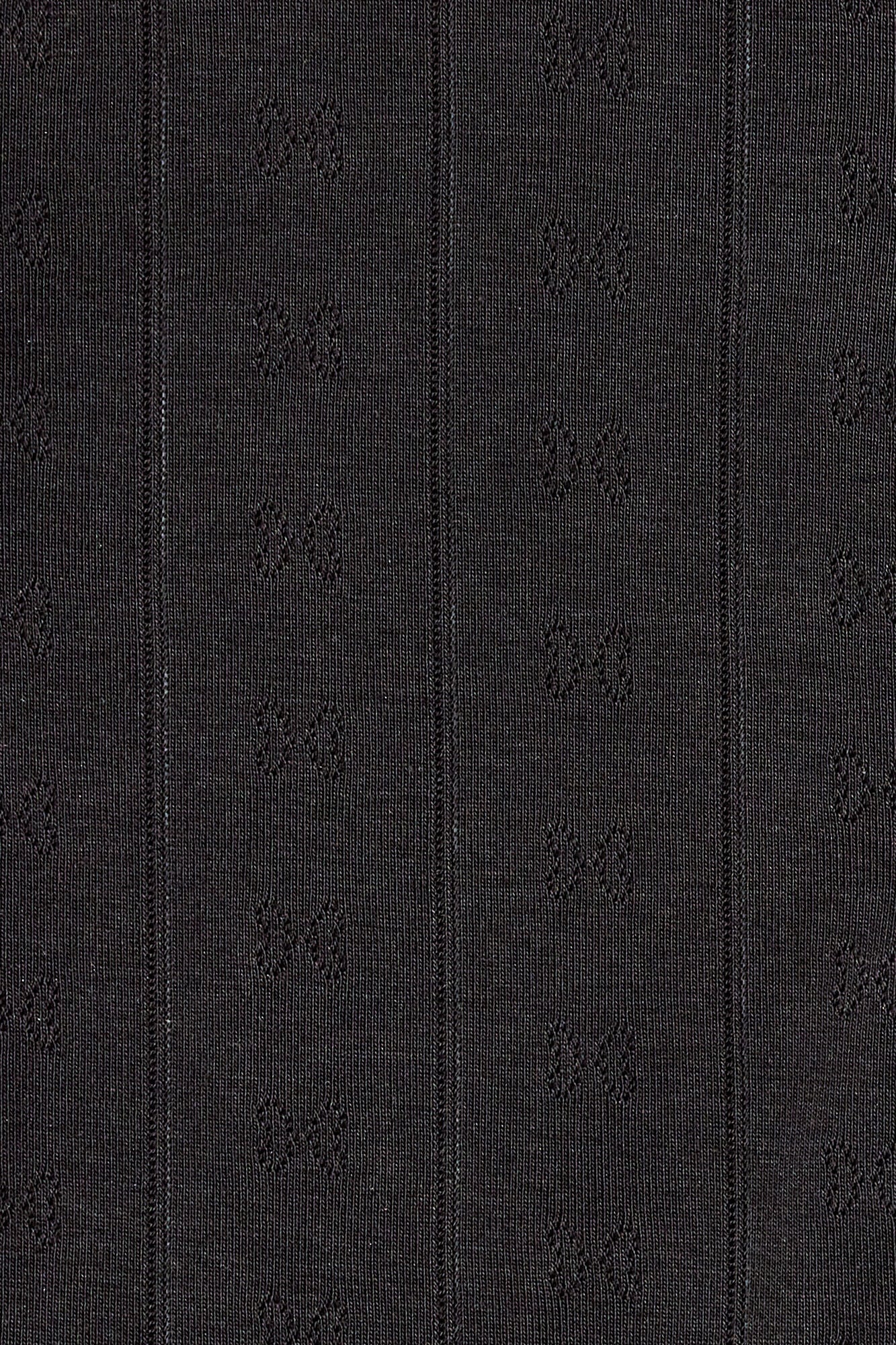 Top in Black Pointelle - GANNI