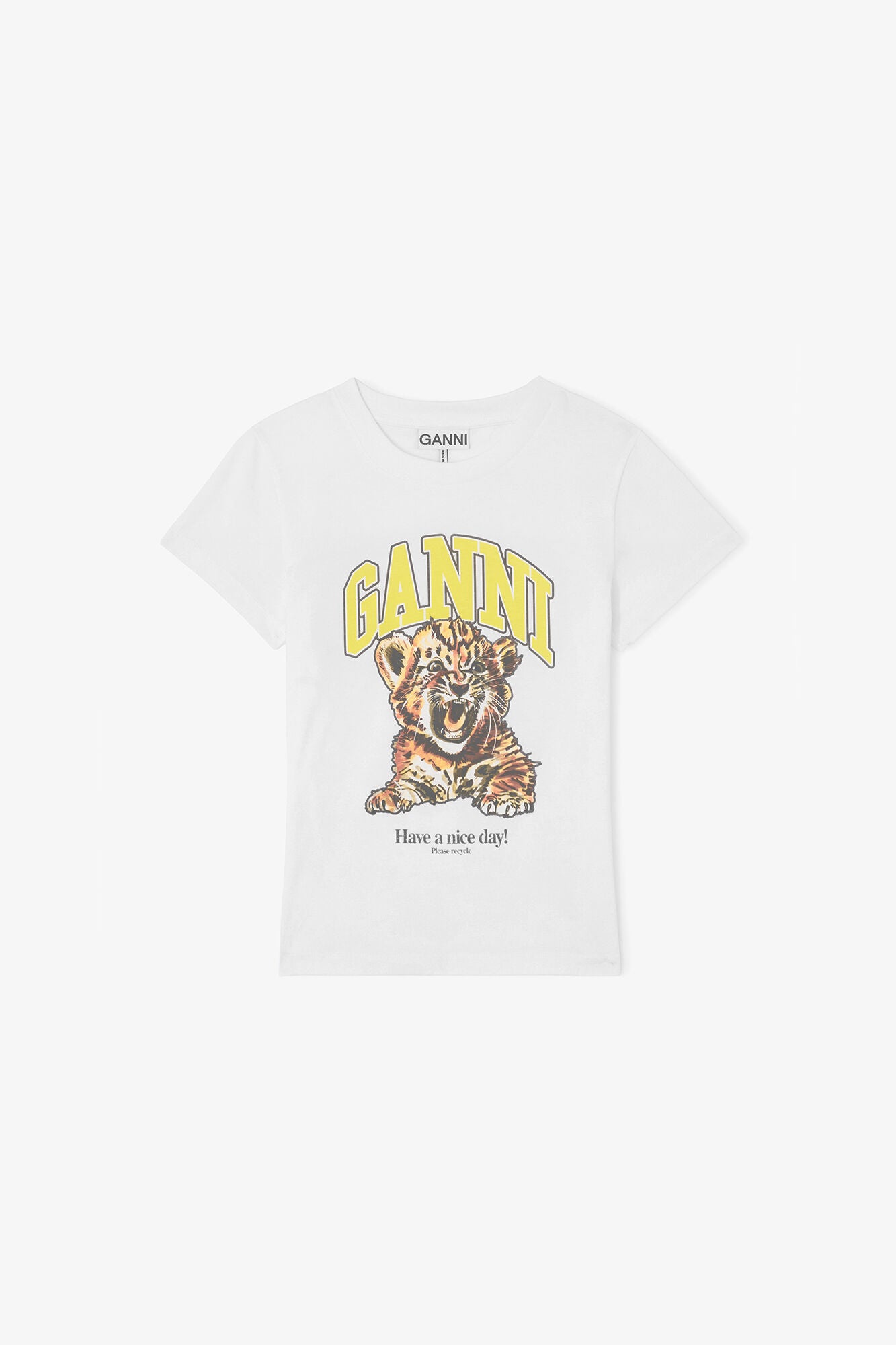 Baby Fit T-shirt with Tiger - GANNI