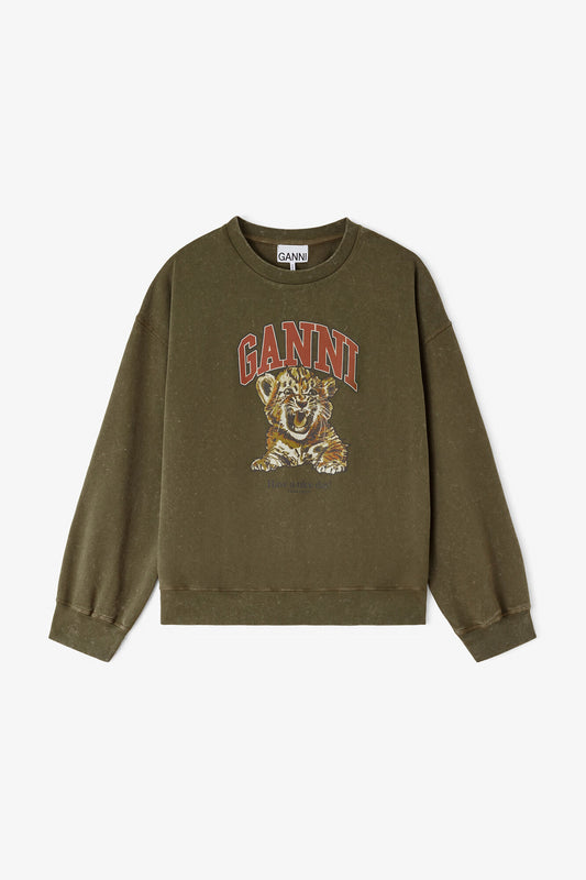 Crewneck with Tiger - GANNI