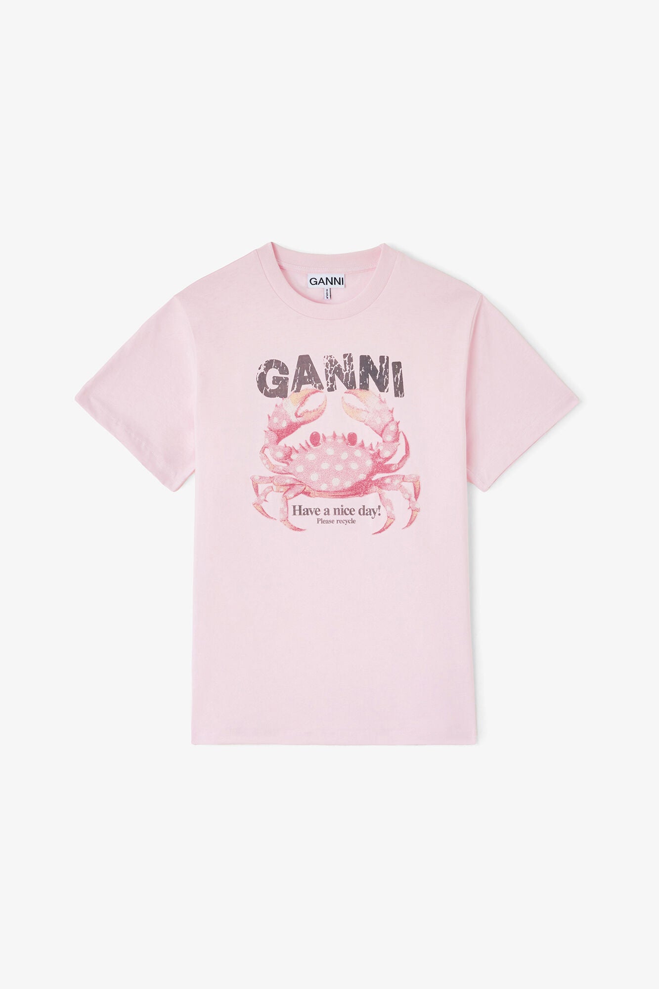 T-shirt with Crab - GANNI