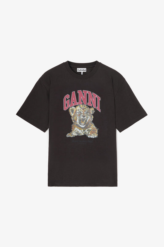 T-shirt with Tiger - GANNI
