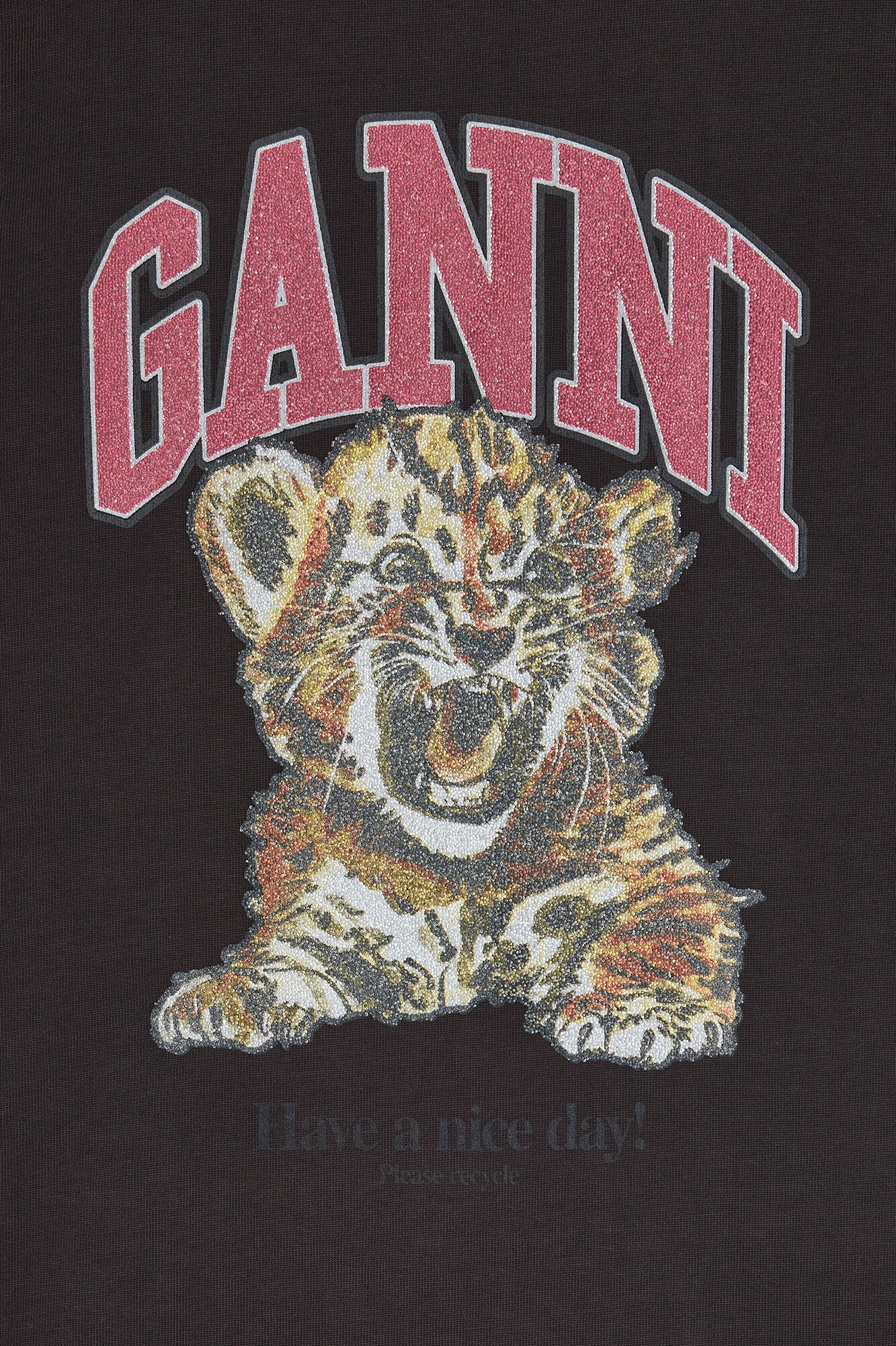 T-shirt with Tiger - GANNI