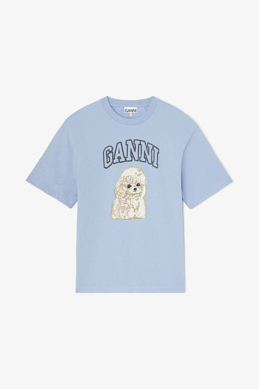 T-shirt with Poodle - GANNI