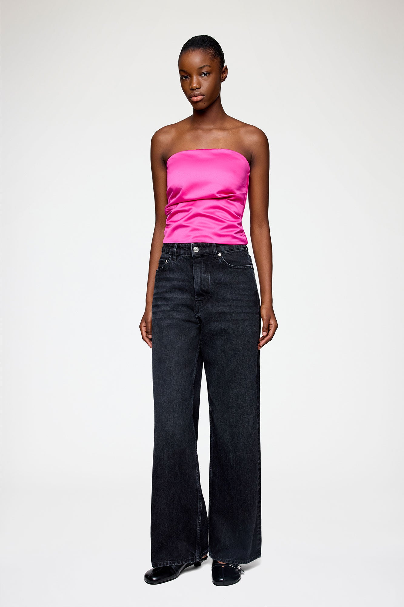 Top in Duchesse Satin - GANNI