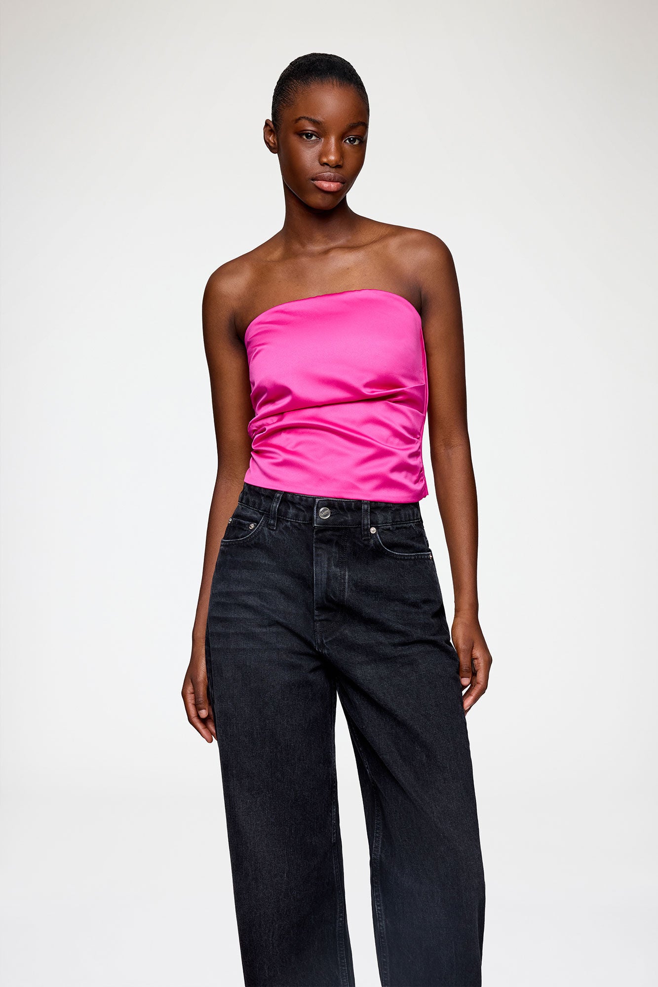 Top in Duchesse Satin - GANNI