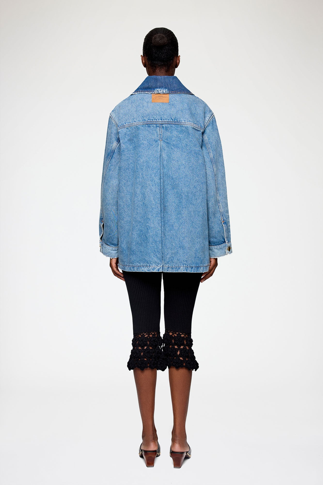 Jacket in Patchwork Denim - GANNI