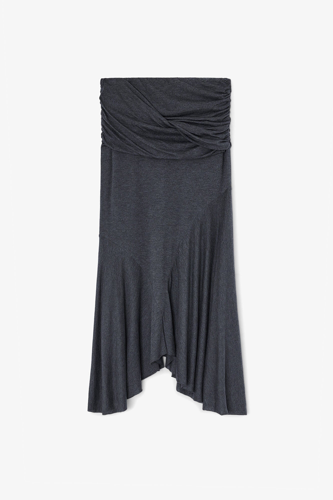 Long Skirt in Grey Jersey - GANNI