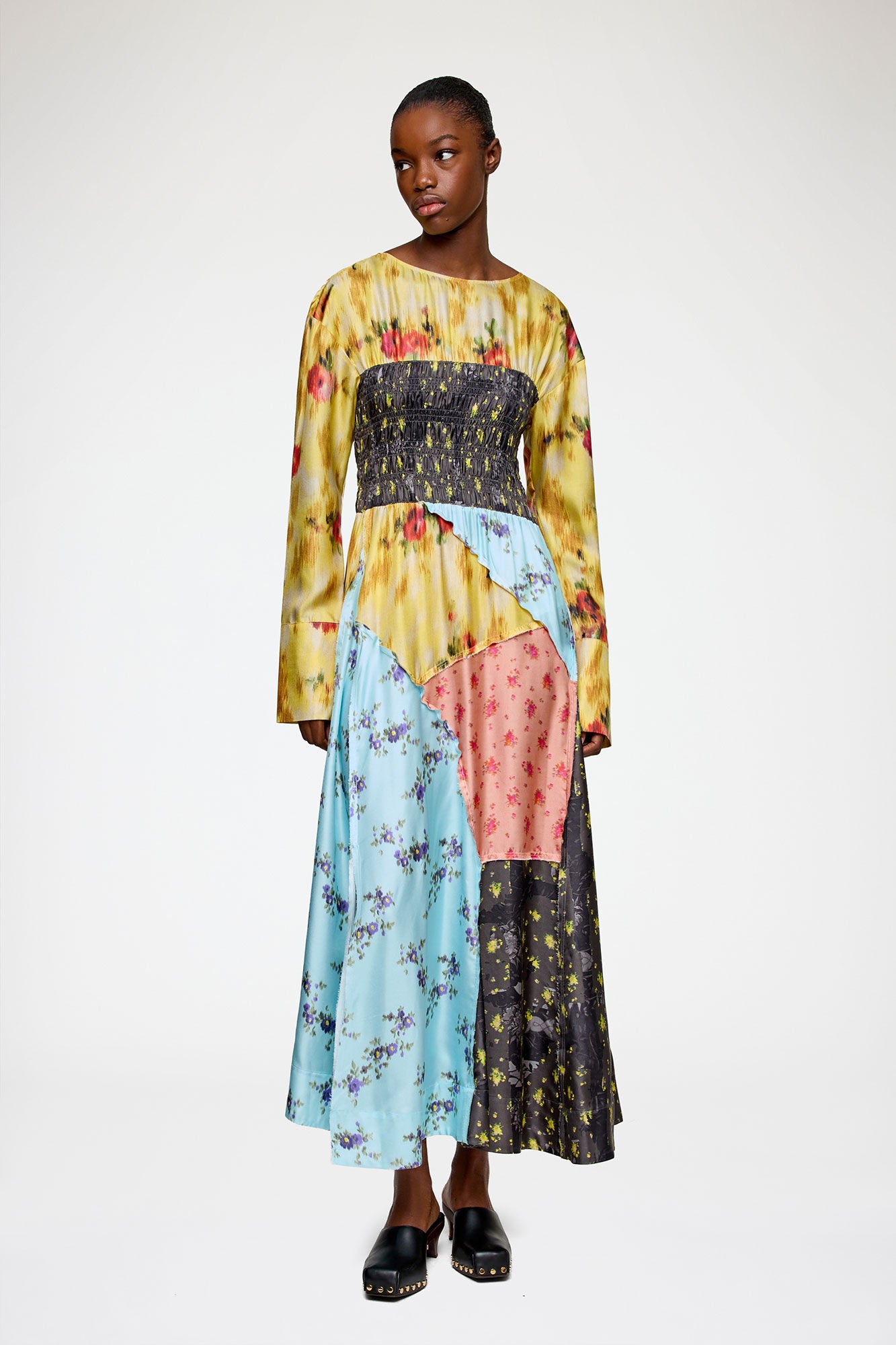 Dress in Multi Printed Silk - GANNI