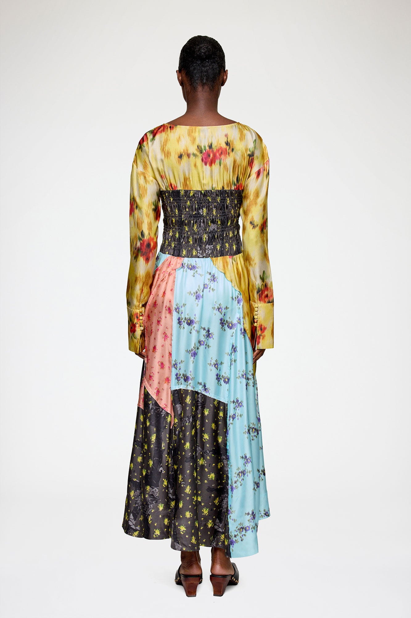 Dress in Multi Printed Silk - GANNI