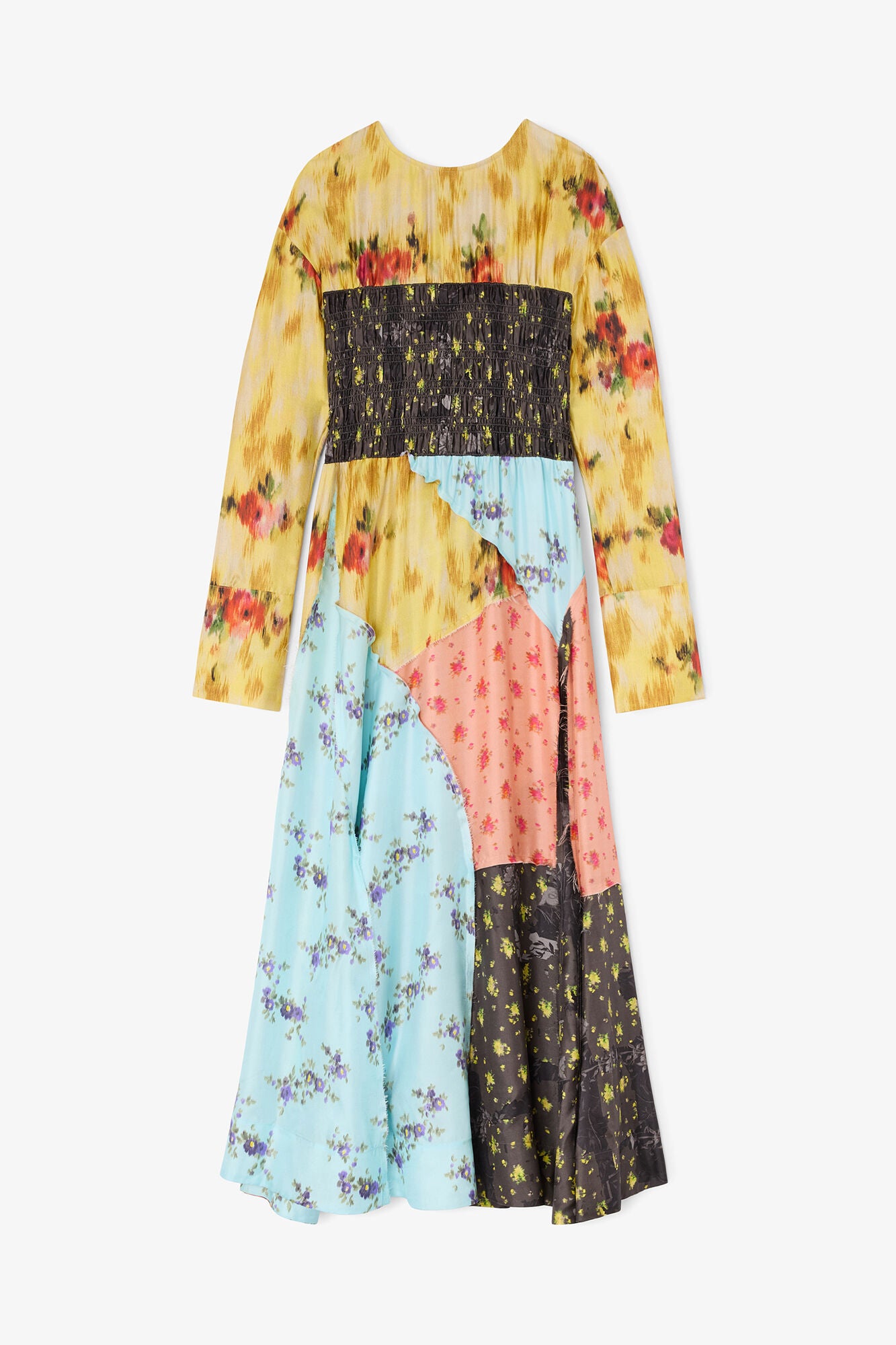 Dress in Multi Printed Silk - GANNI