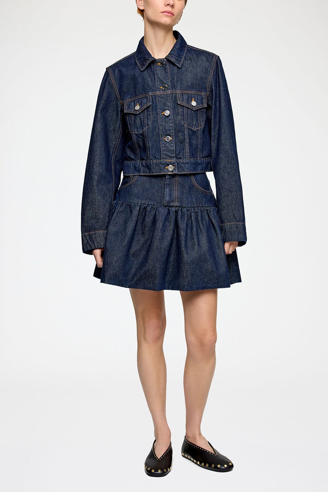 Skirt in Rinse Denim - GANNI