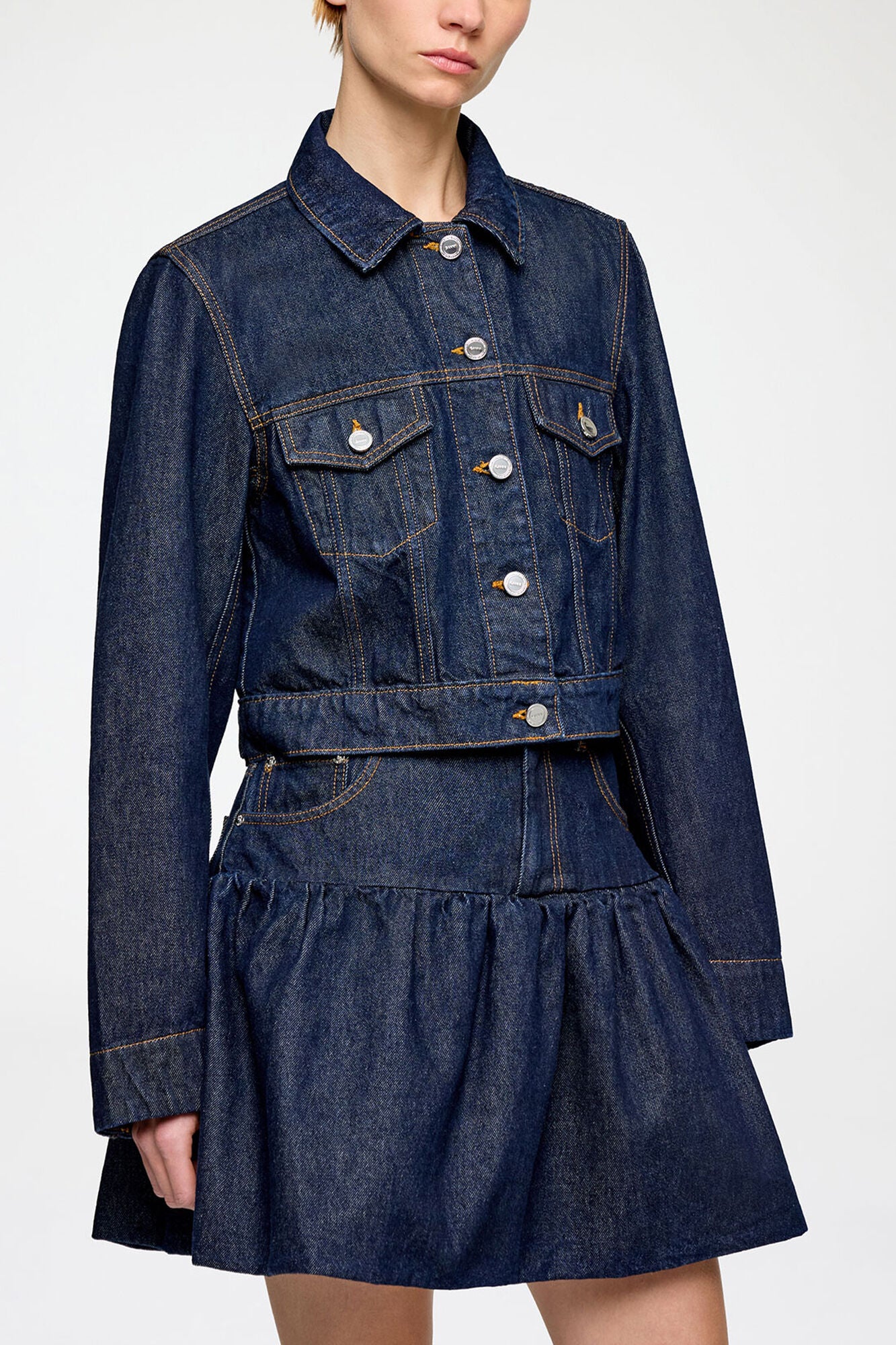 Jacket in Rinse Denim - GANNI