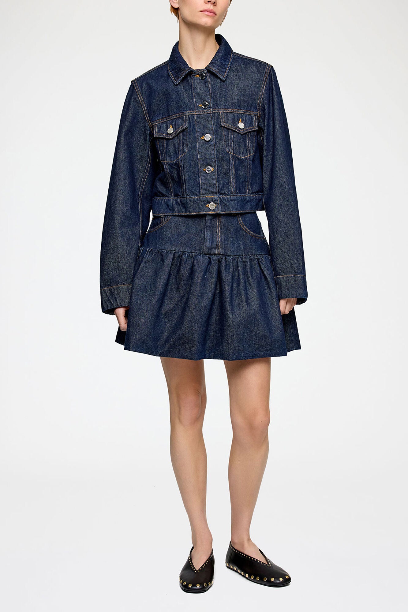 Jacket in Rinse Denim - GANNI