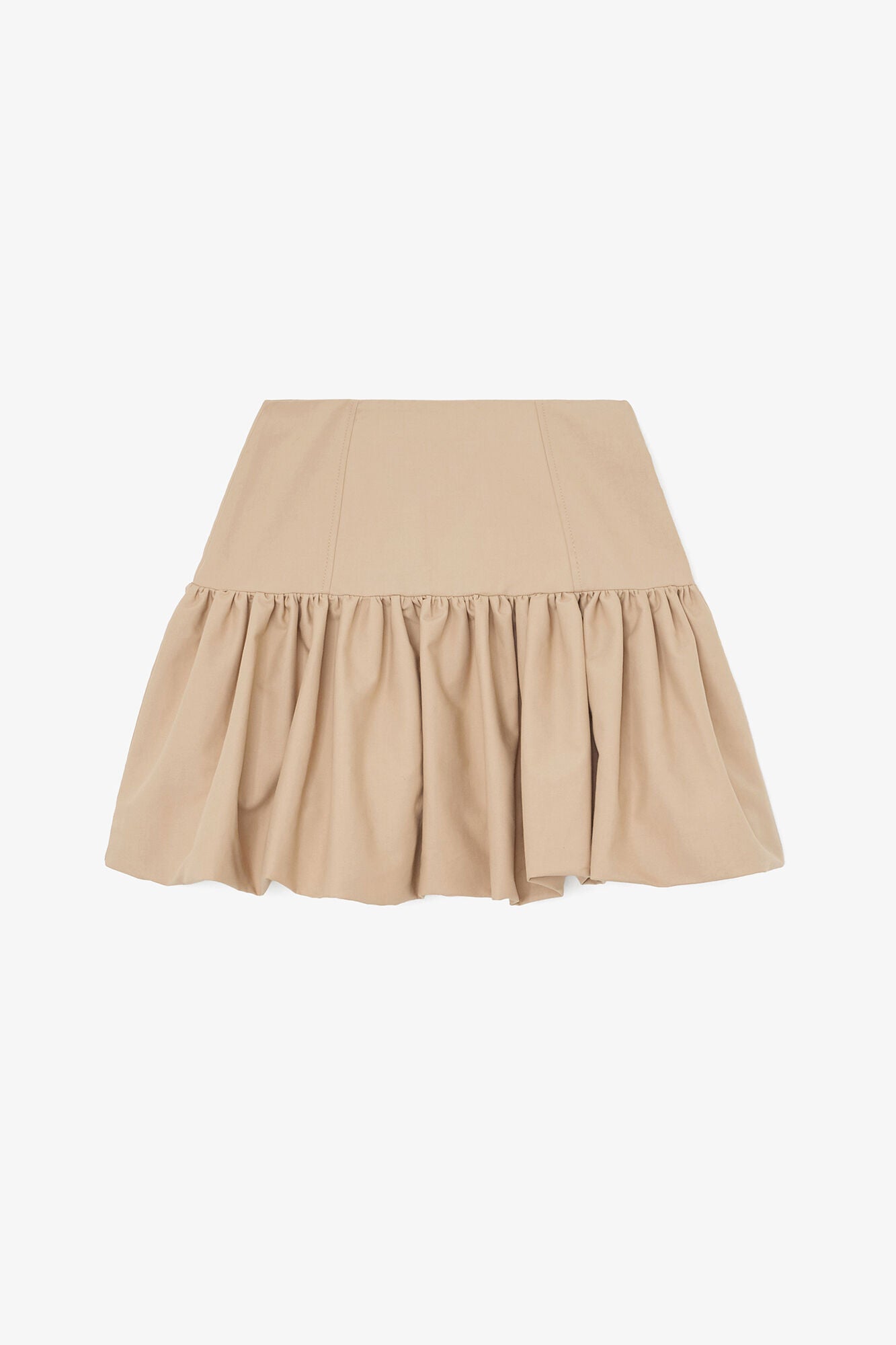 Skirt in Beige Cotton - GANNI