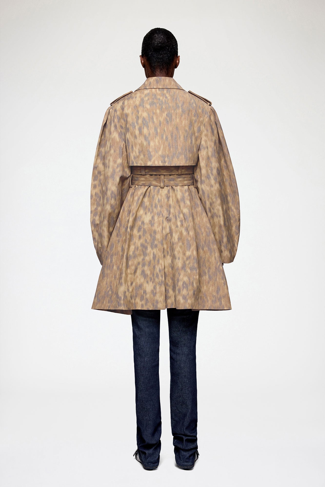 Trench Coat in Printed Cotton - GANNI
