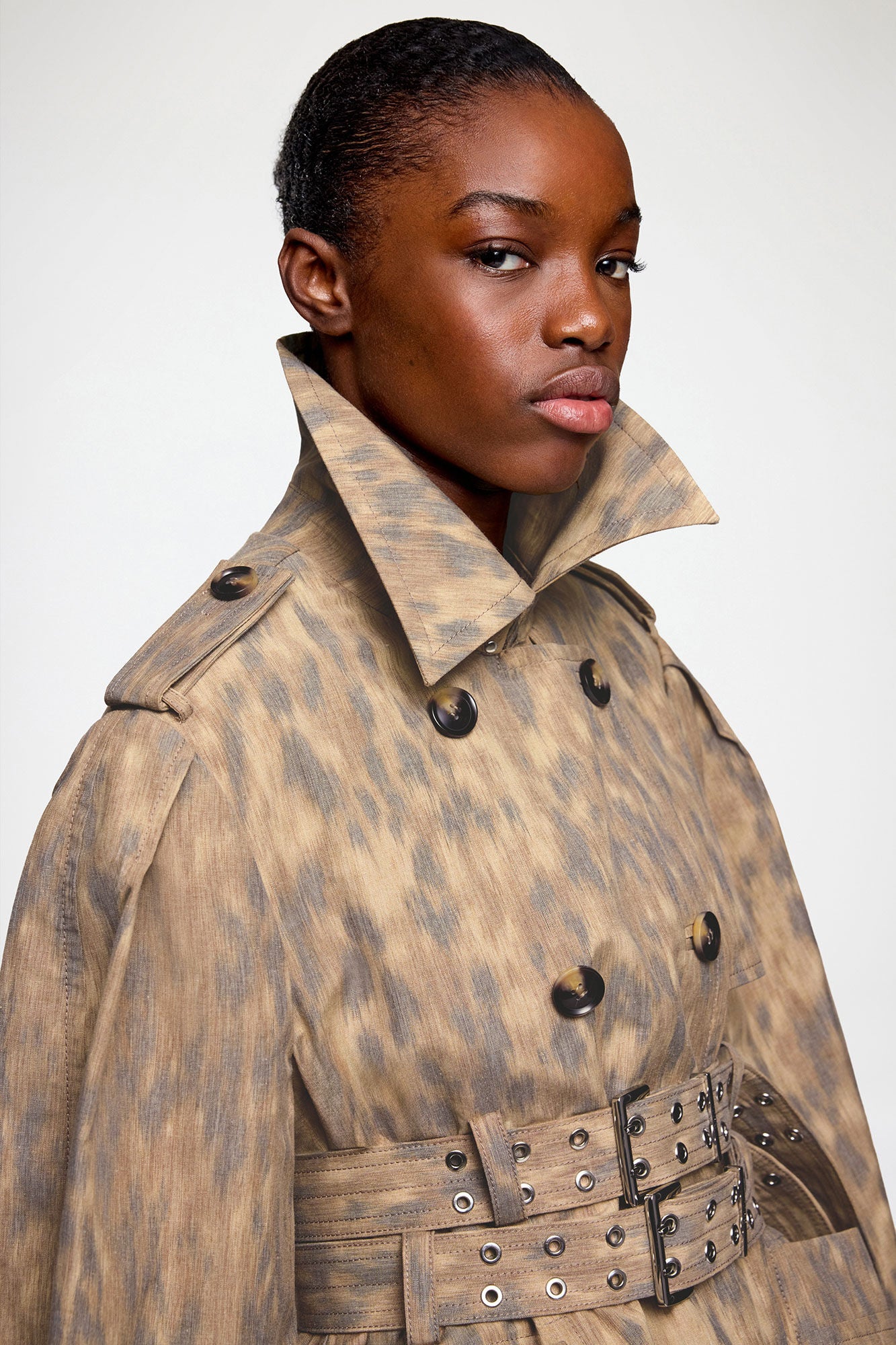 Trench Coat in Printed Cotton - GANNI