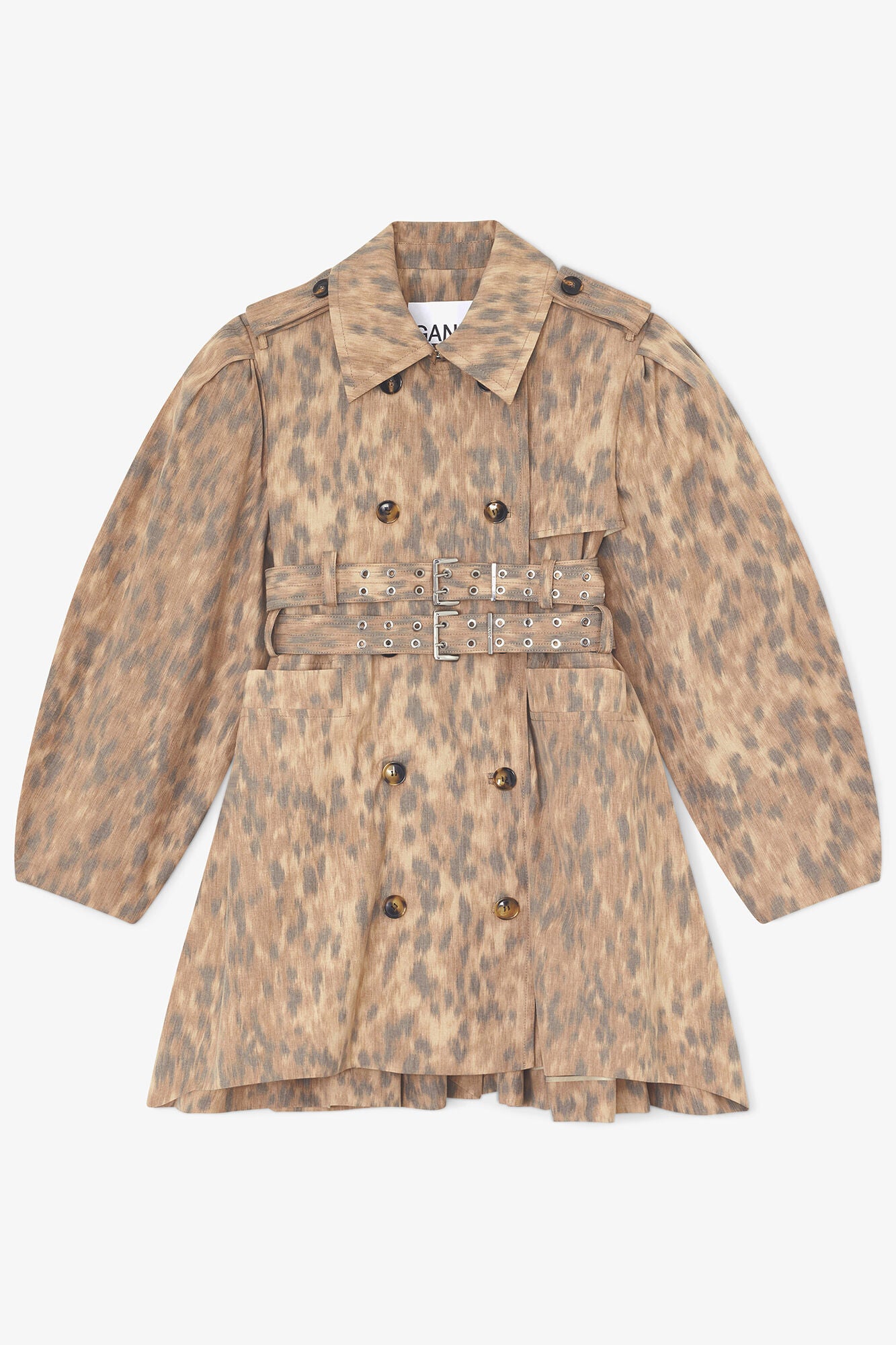 Trench Coat in Printed Cotton - GANNI