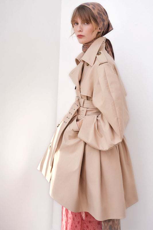 Trench Coat in Double Cotton - GANNI