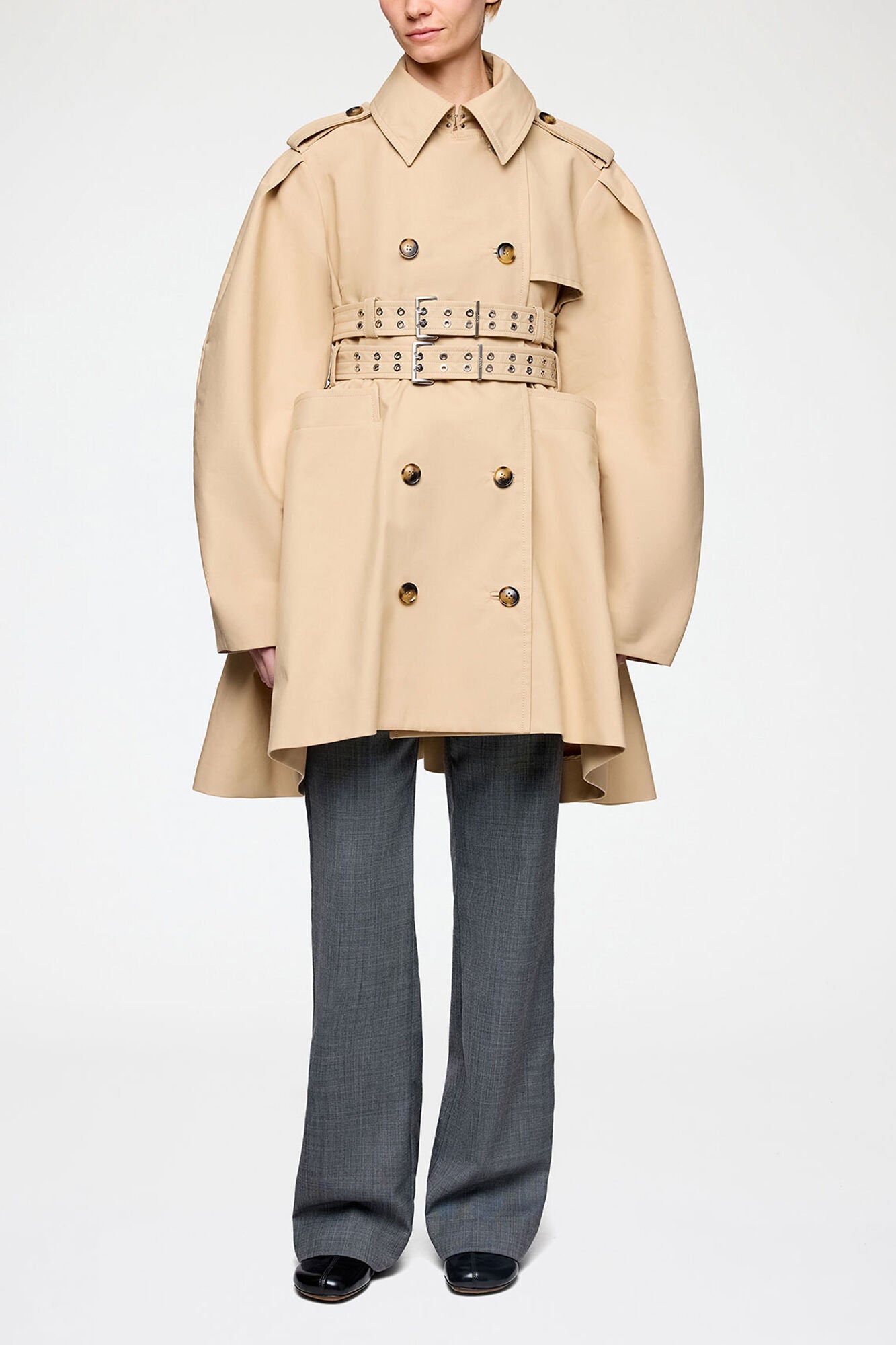 Trench Coat in Double Cotton - GANNI
