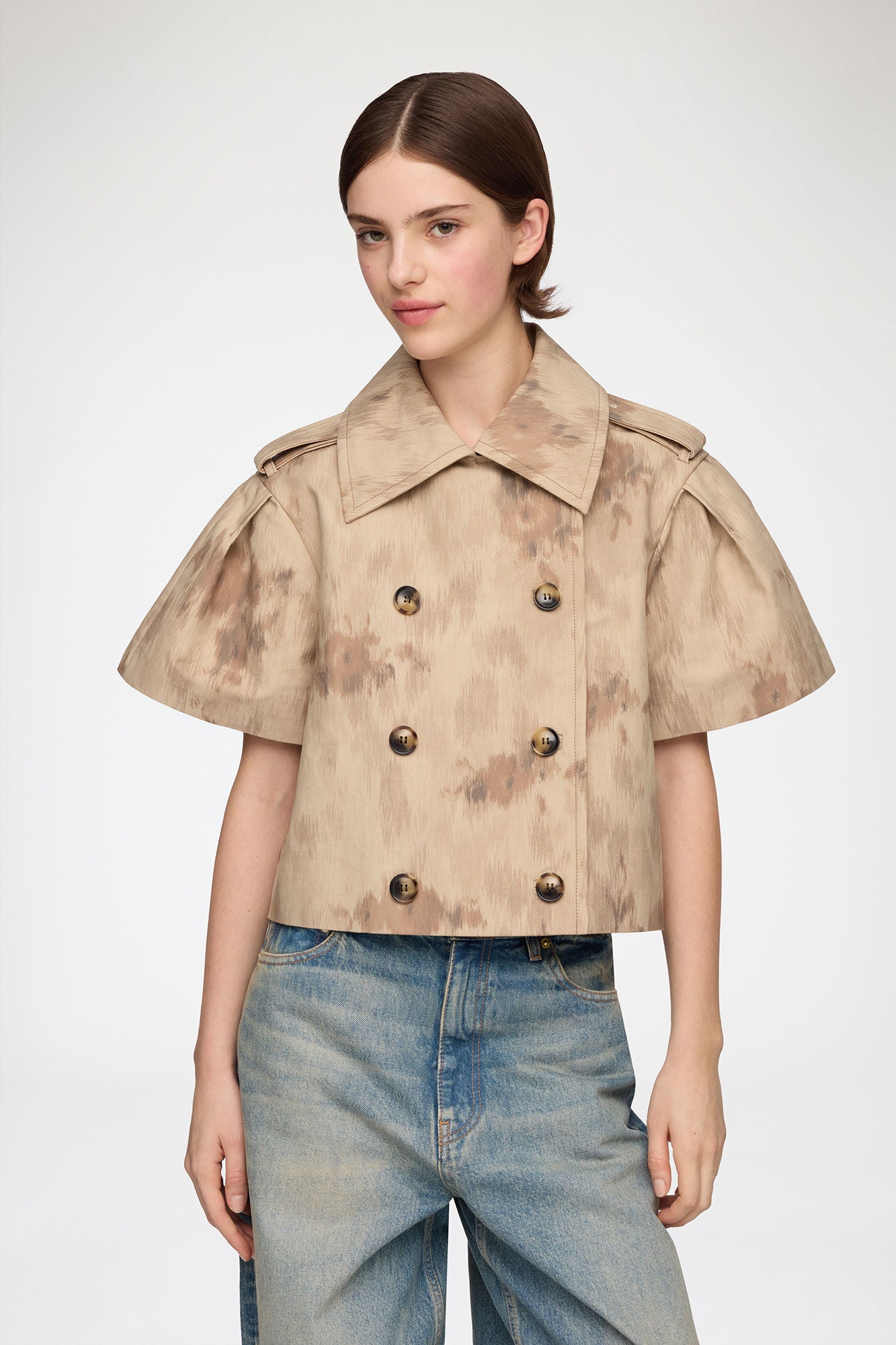 Jacket in Printed Cotton - GANNI