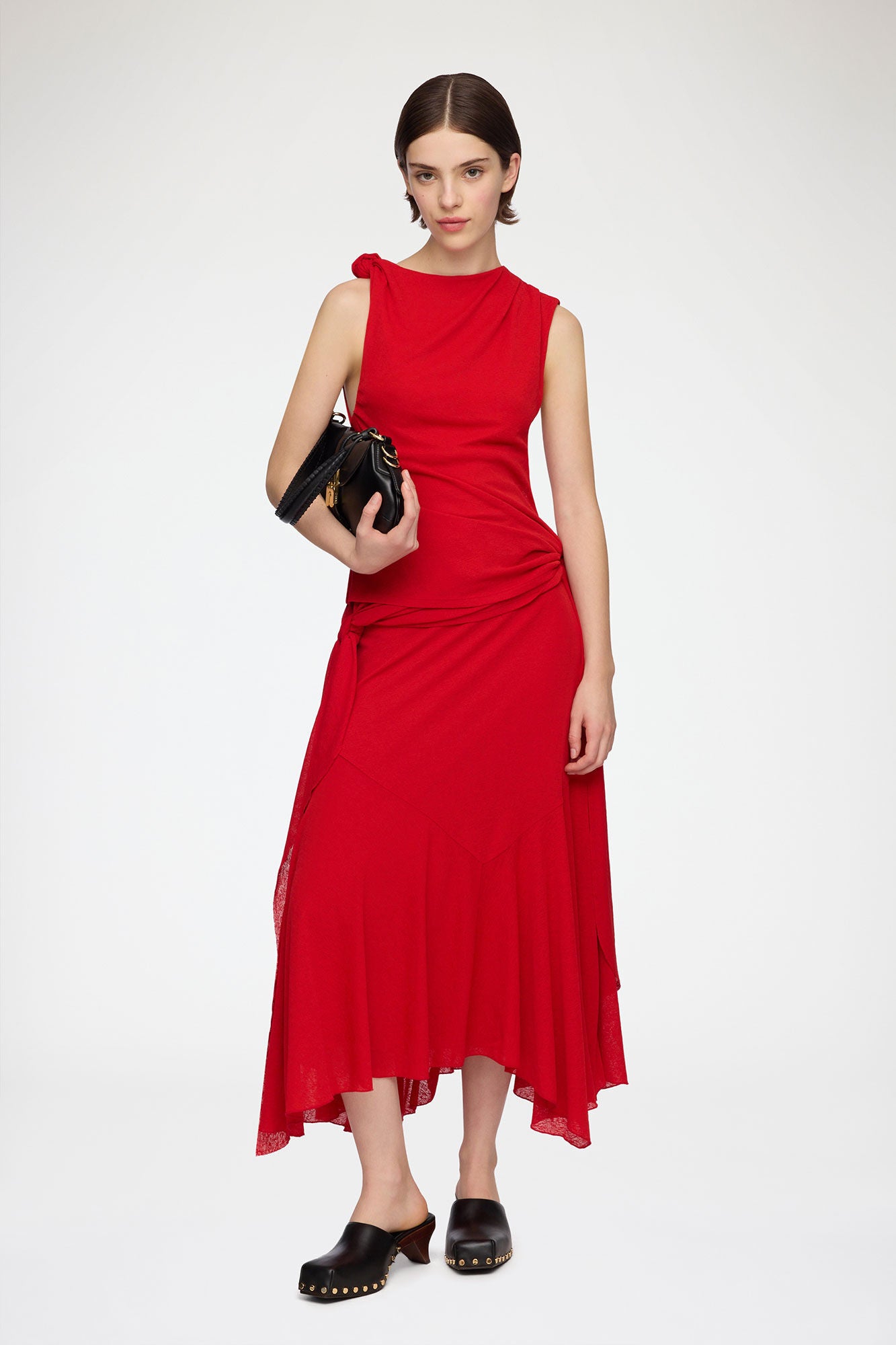 Long Dress in Marl Mesh - GANNI