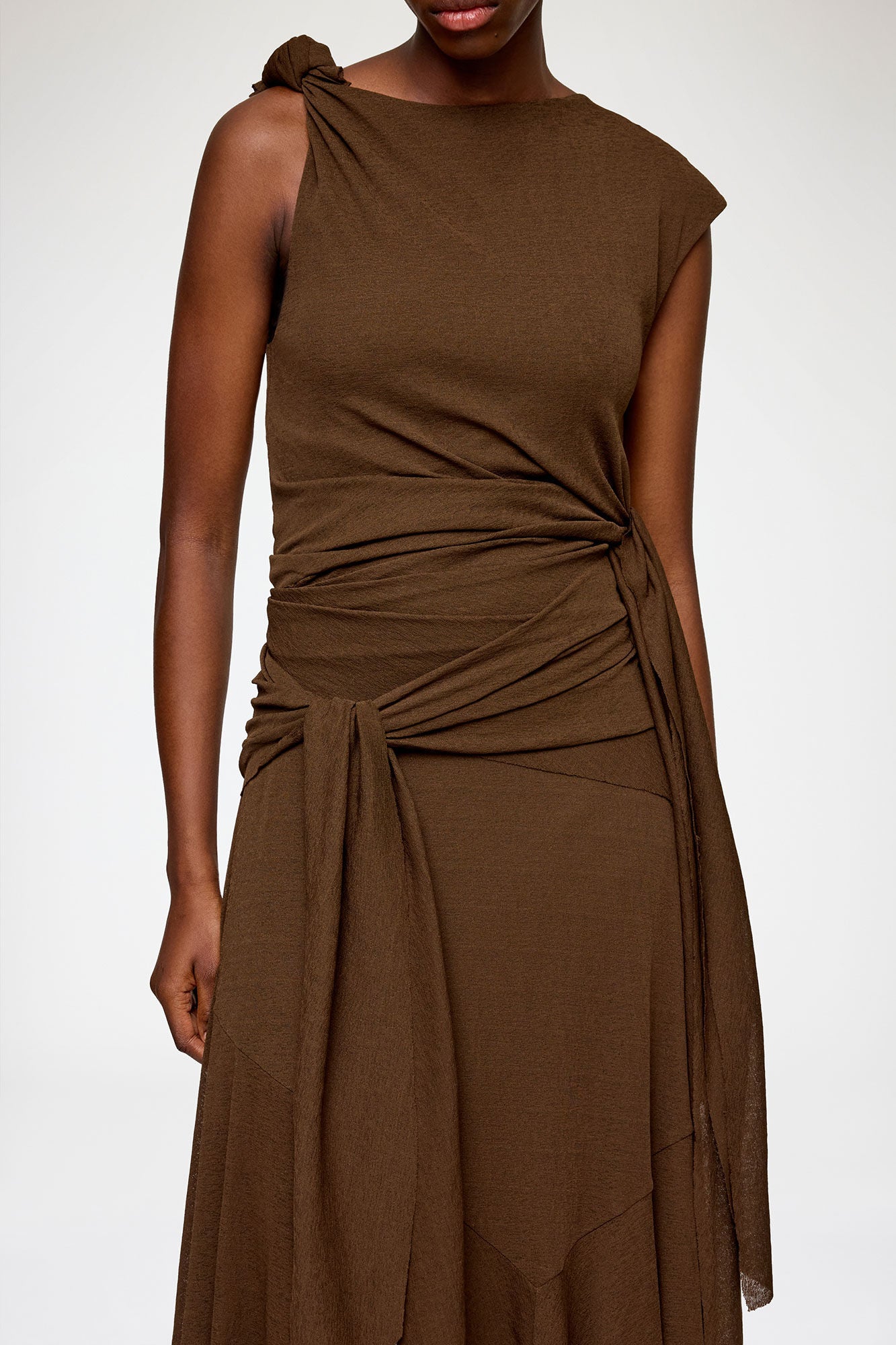 Long Dress in Marl Mesh - GANNI