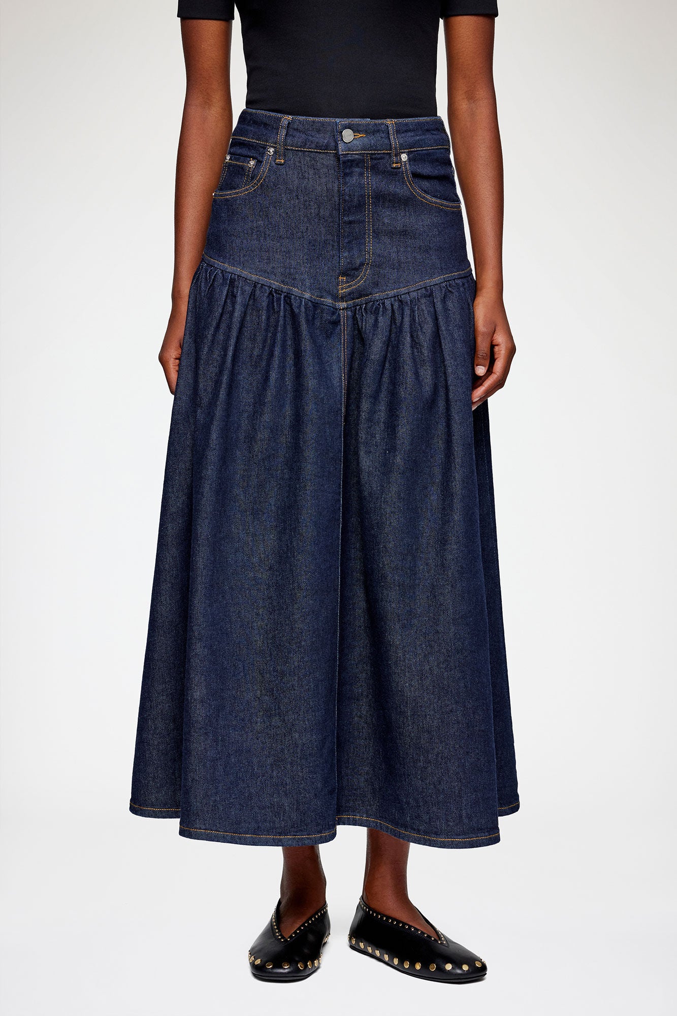 Skirt in Stretch Denim - GANNI