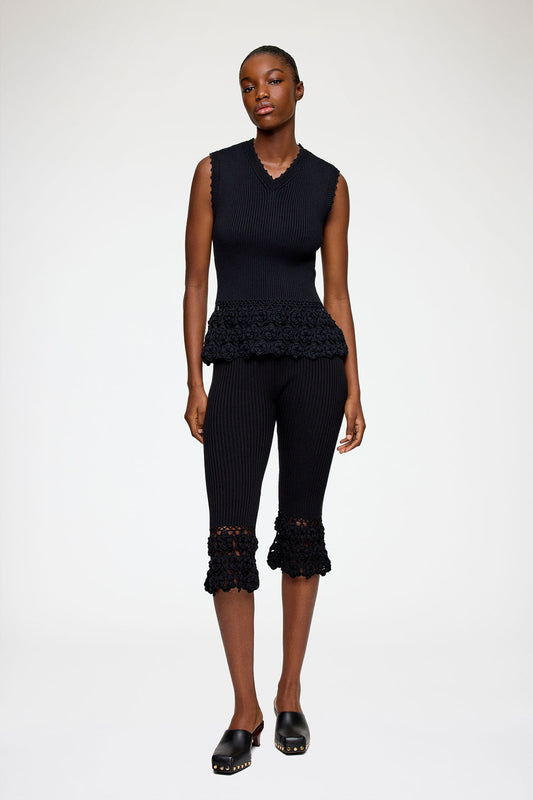Pants in Cotton Crochet - GANNI