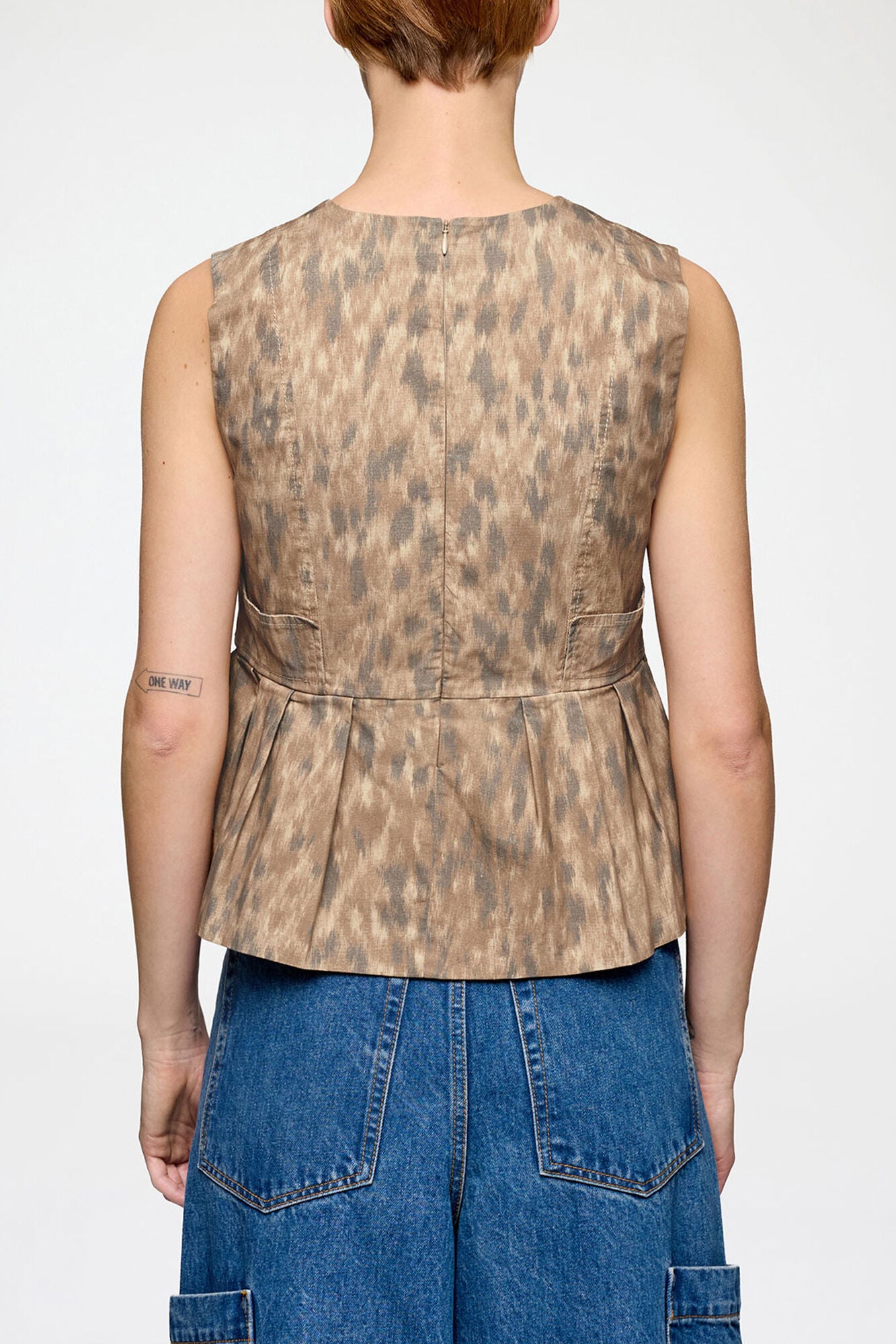 Top in Printed Cotton - GANNI