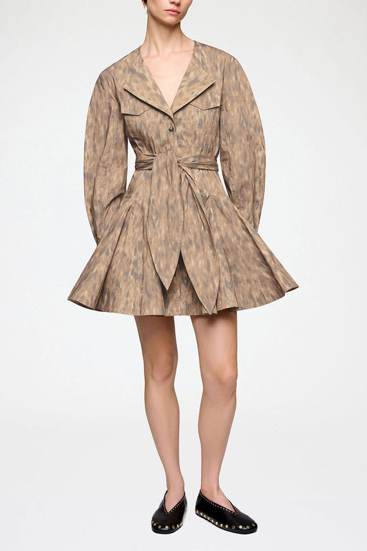 Shirt Dress in Stretch Cotton - GANNI