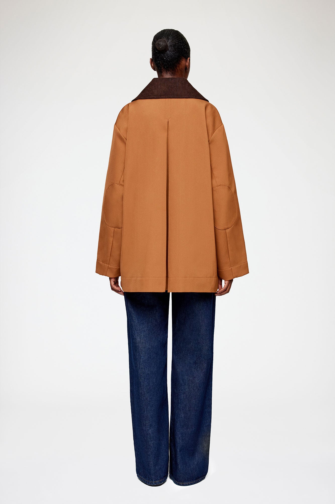 Jacket in Brown Twill - GANNI