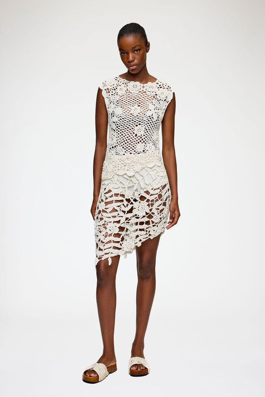 Knit Top in Cotton Crochet - GANNI