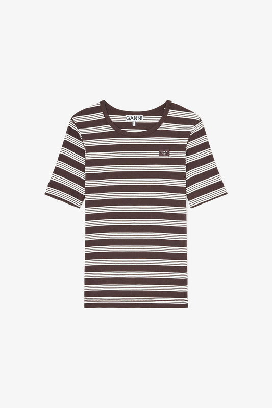 T-shirt in Stripe - GANNI