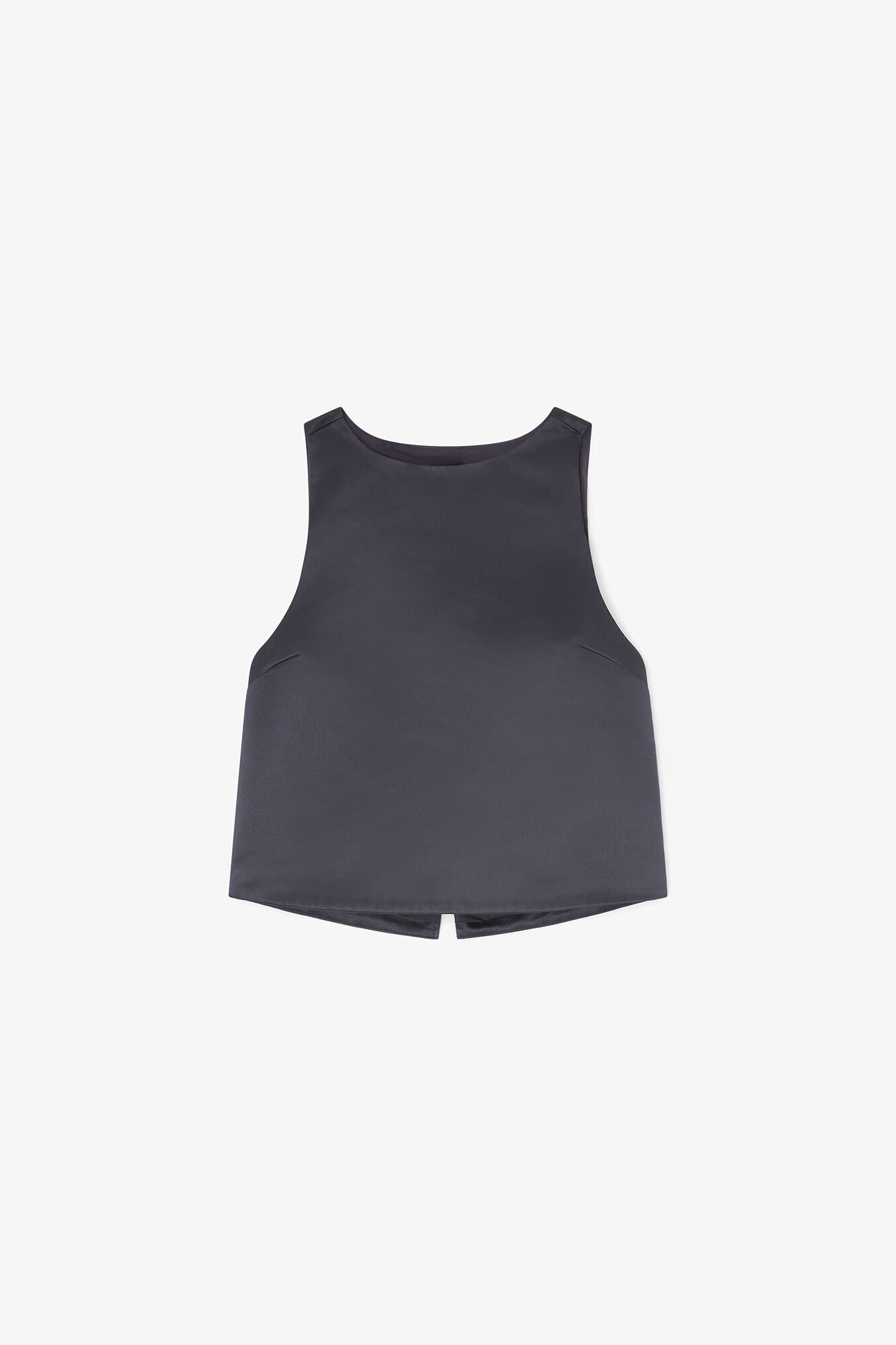 Top in Black Satin - GANNI