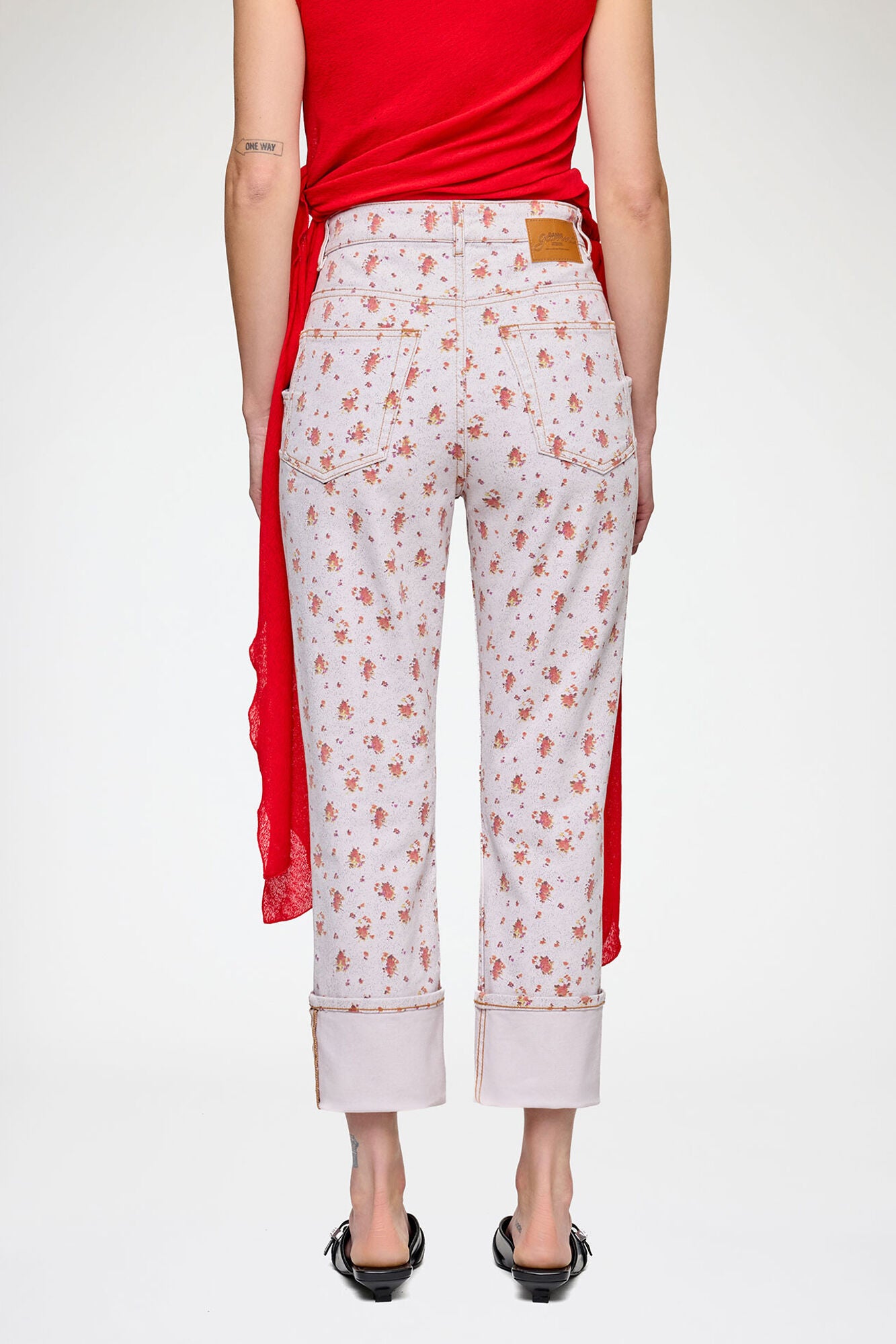Capri Slim Jeans in Printed Denim - GANNI