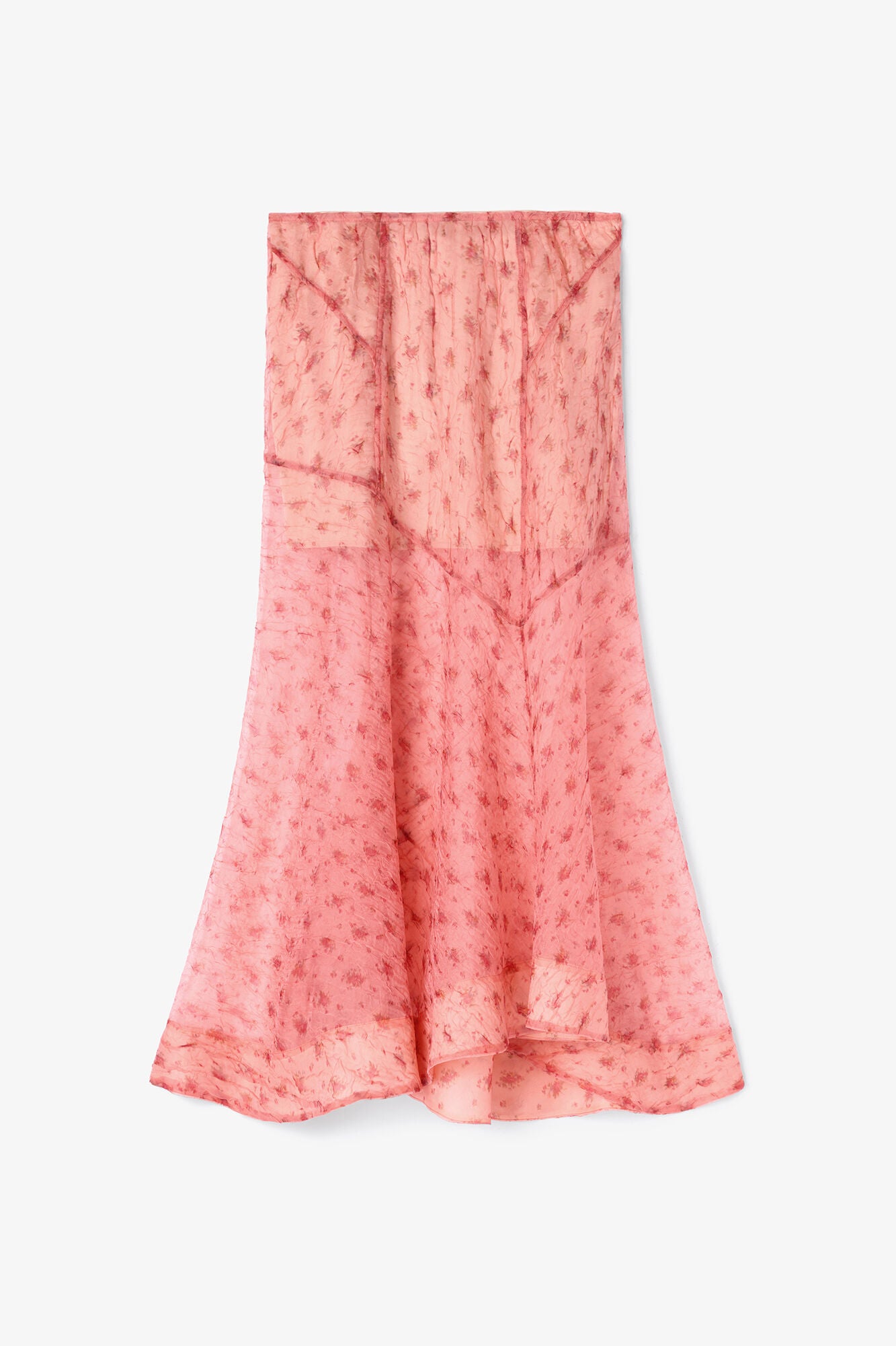 Skirt in Printed Shibori Organza - GANNI