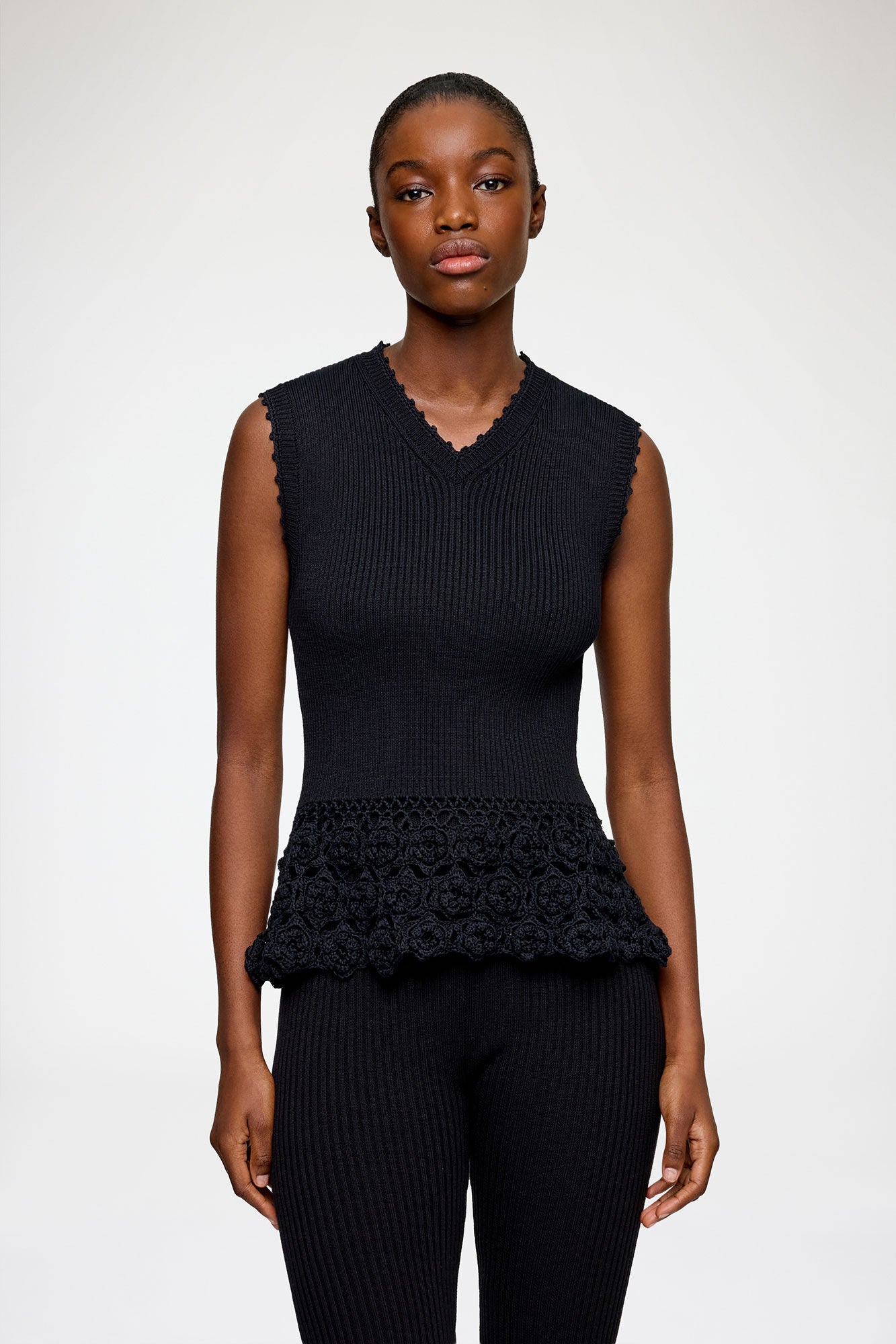 Vest in Cotton Crochet - GANNI