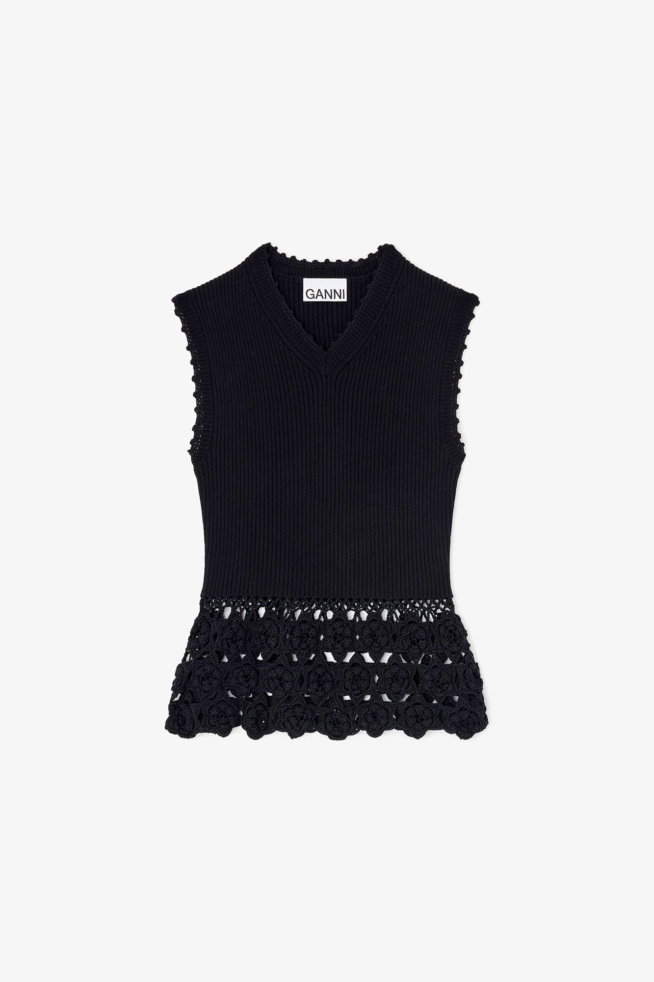 Vest in Cotton Crochet - GANNI