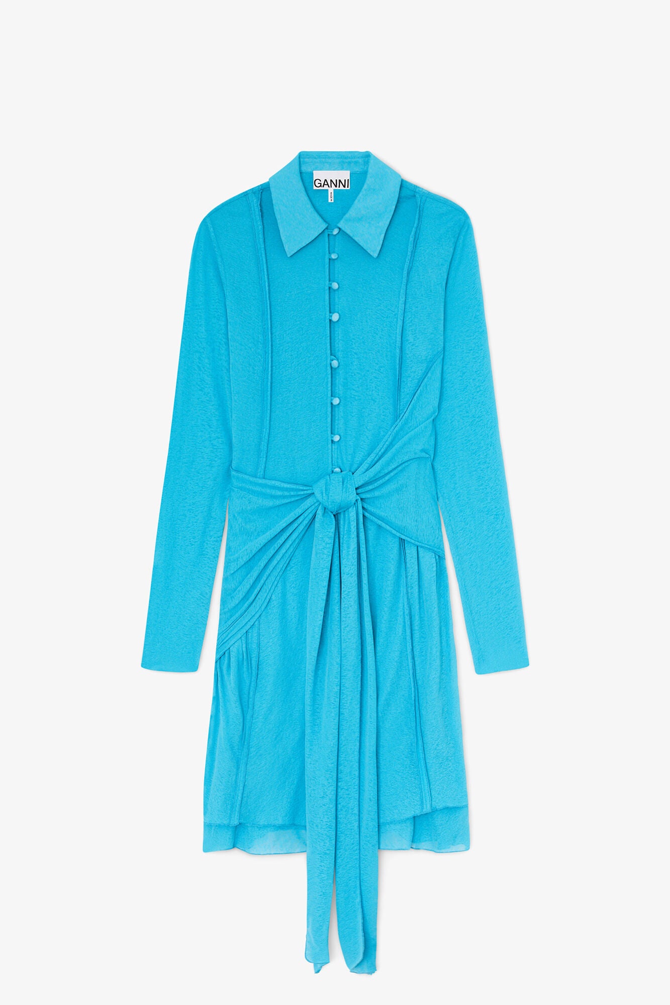 Short Dress in Marl Mesh - GANNI